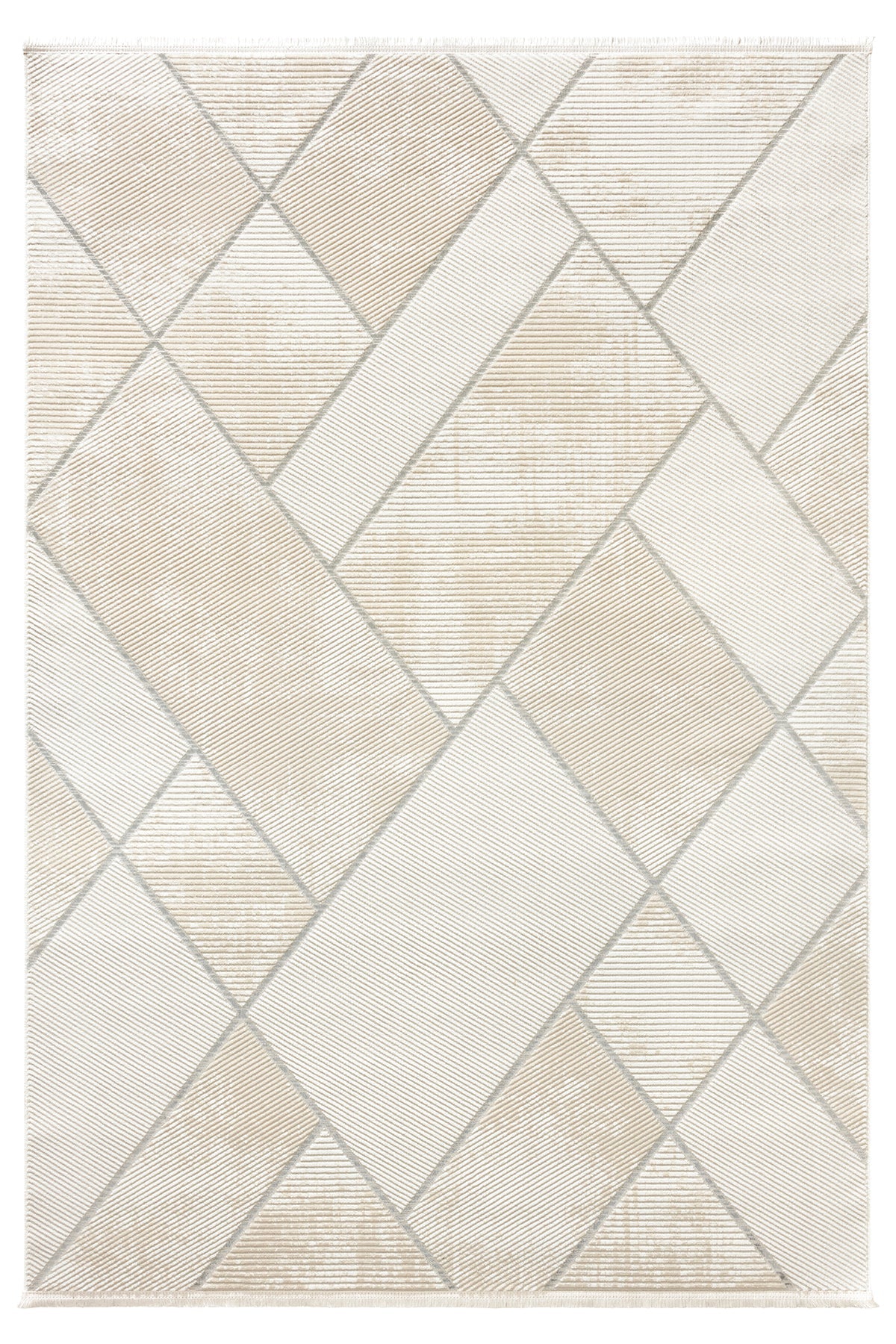 Aspen 158 Krem Gri Modern Yumuşak Minimalist Halı