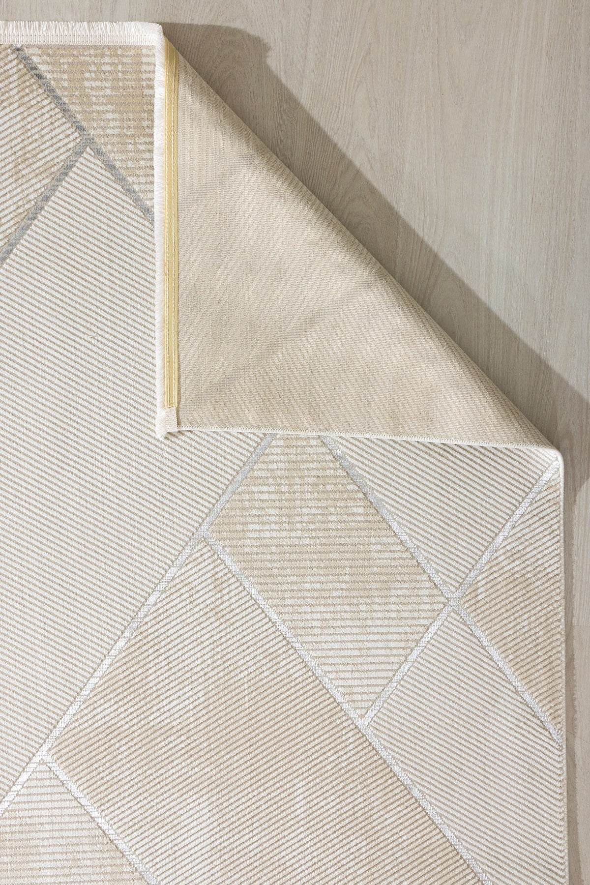 Aspen 158 Krem Gri Modern Yumuşak Minimalist Halı