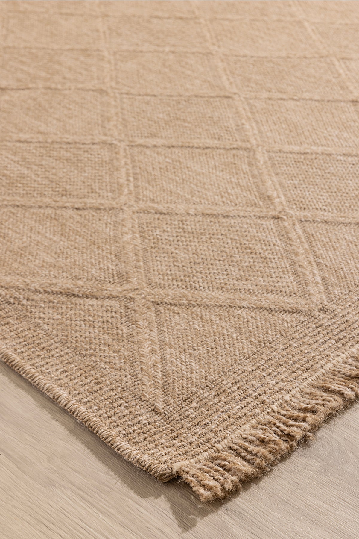 Giza 728 Kahve Hasır Dokulu Modern Sisal Halı