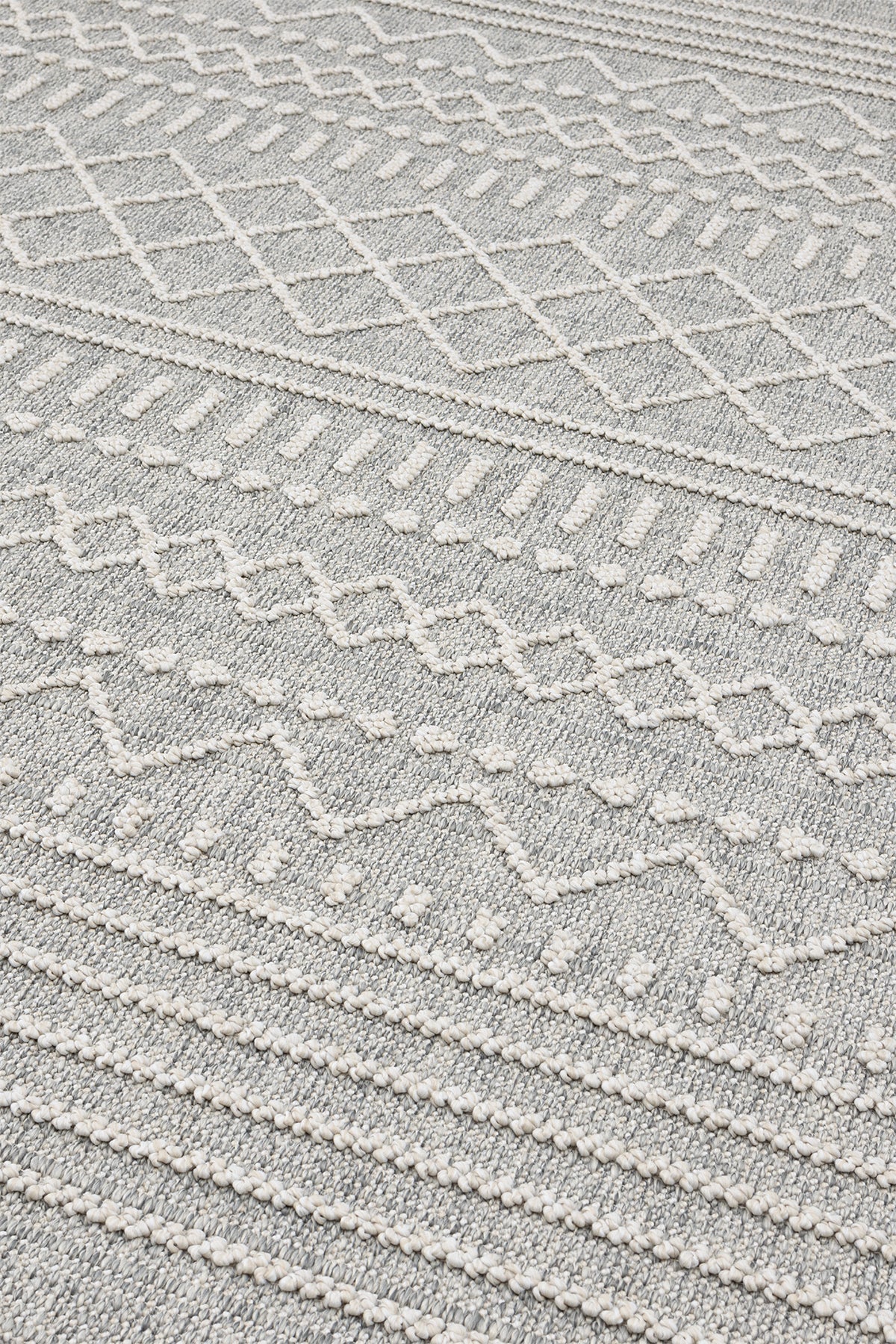 Berlin 260 Gri Krem Yumuşak Salon Halısı