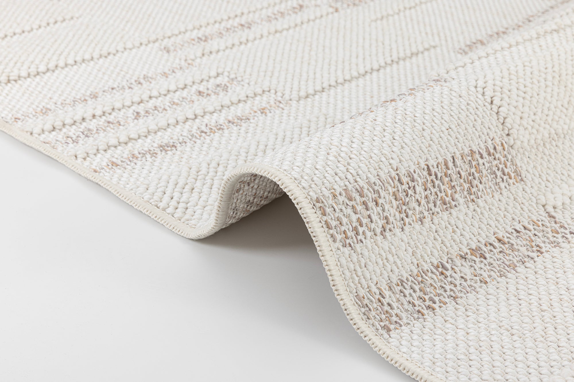 Berlin 254 Krem Mor Yumuşak Salon Halısı