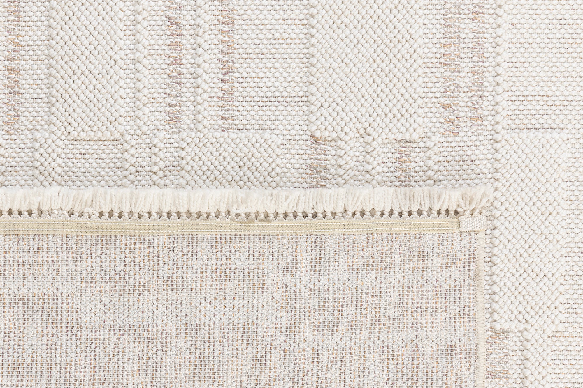 Berlin 254 Krem Mor Yumuşak Salon Halısı