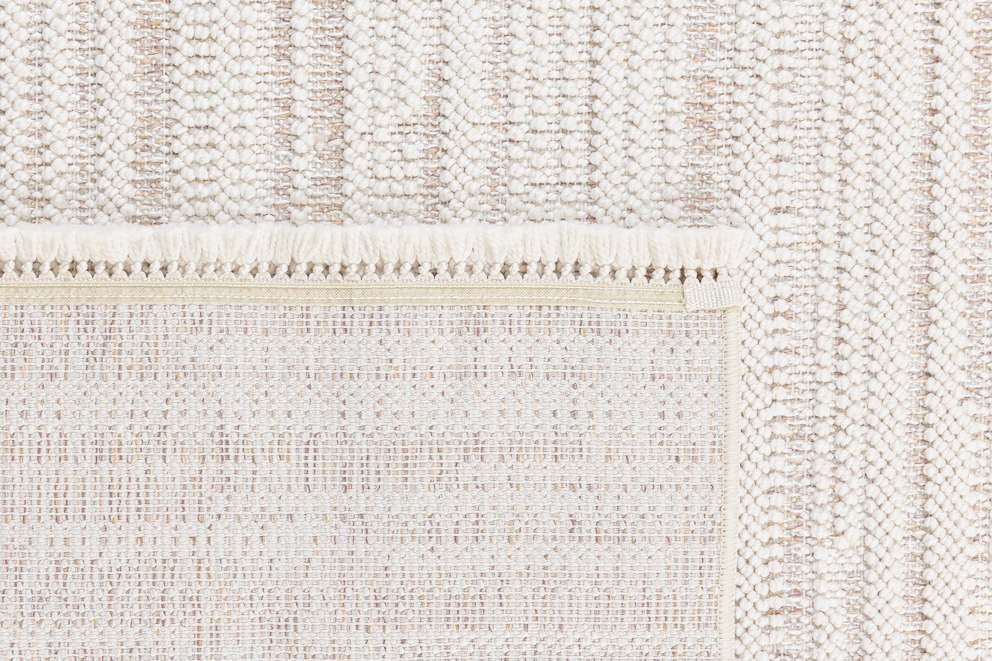 Berlin 255 Krem Mor Yumuşak Salon Halısı