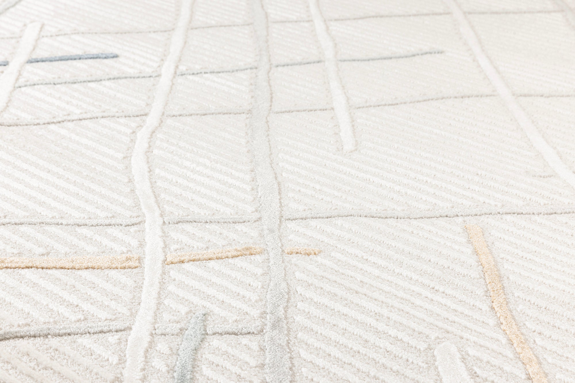 Maya 945 Renkli İskandinav Yumuşak Geometrik Kesme Halı