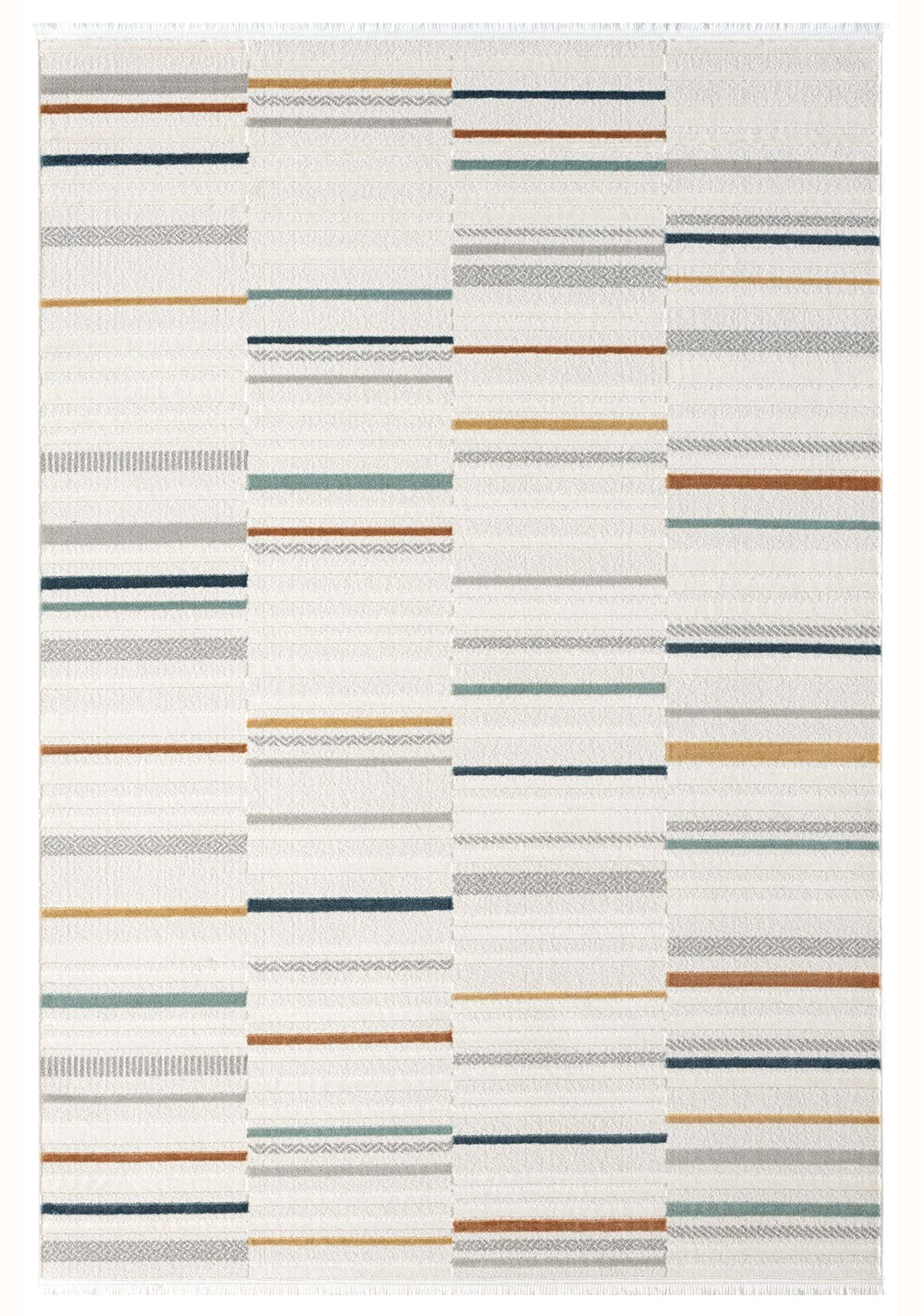 Maya 946 Renkli İskandinav Yumuşak Geometrik Kesme Halı