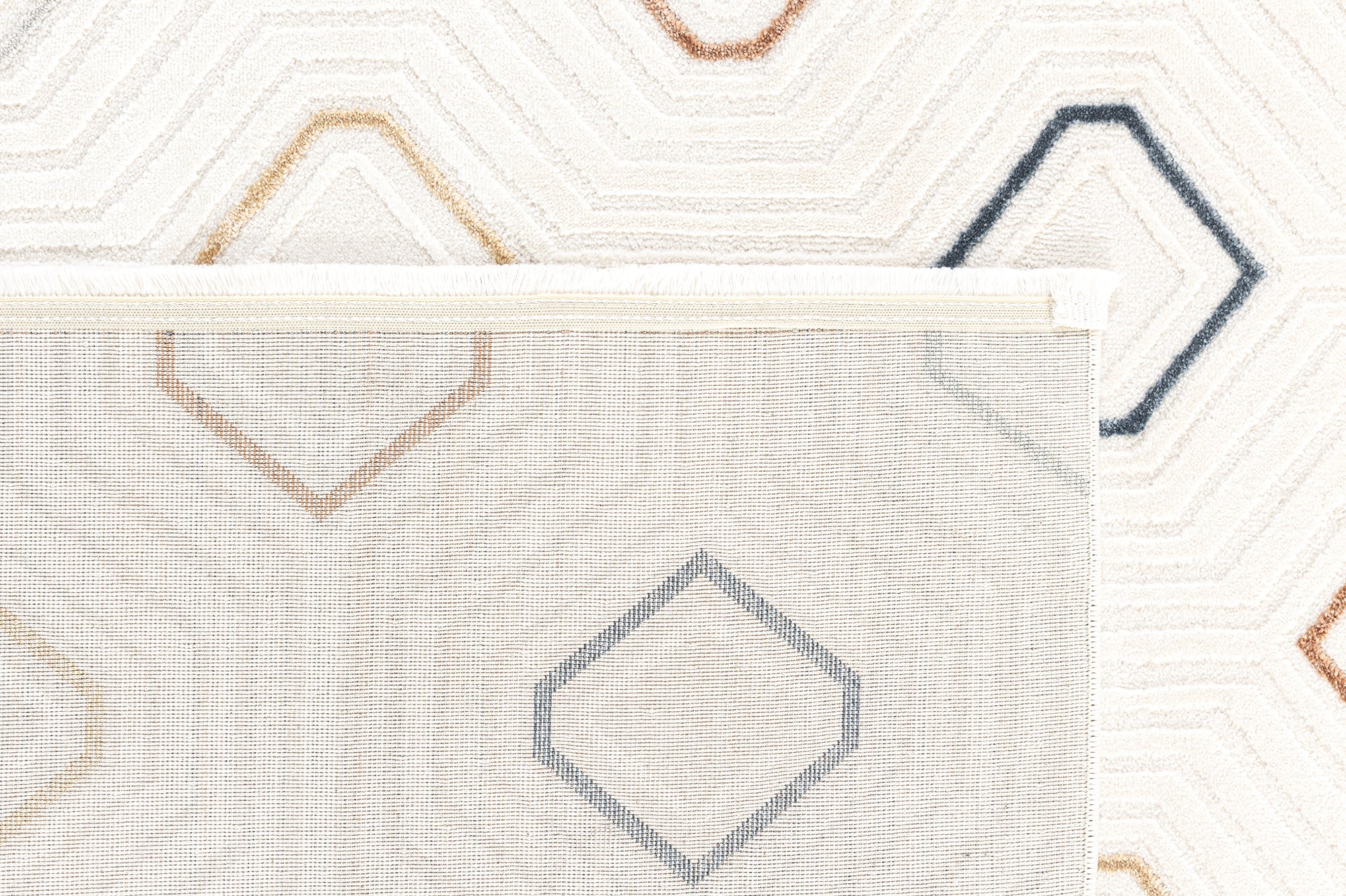 Maya 948 Renkli İskandinav Yumuşak Geometrik Kesme Halı