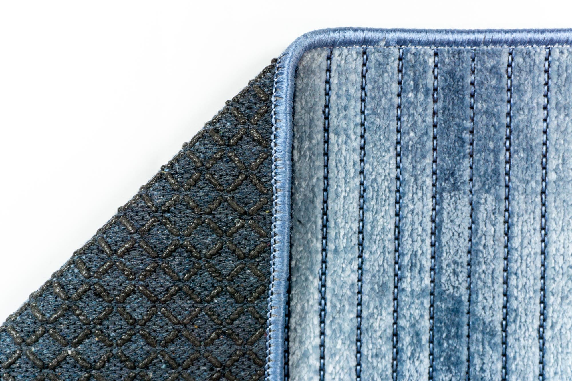 Elya 621 Mavi Makinede Yıkanabilir Kaymaz Taban Kilim Halı