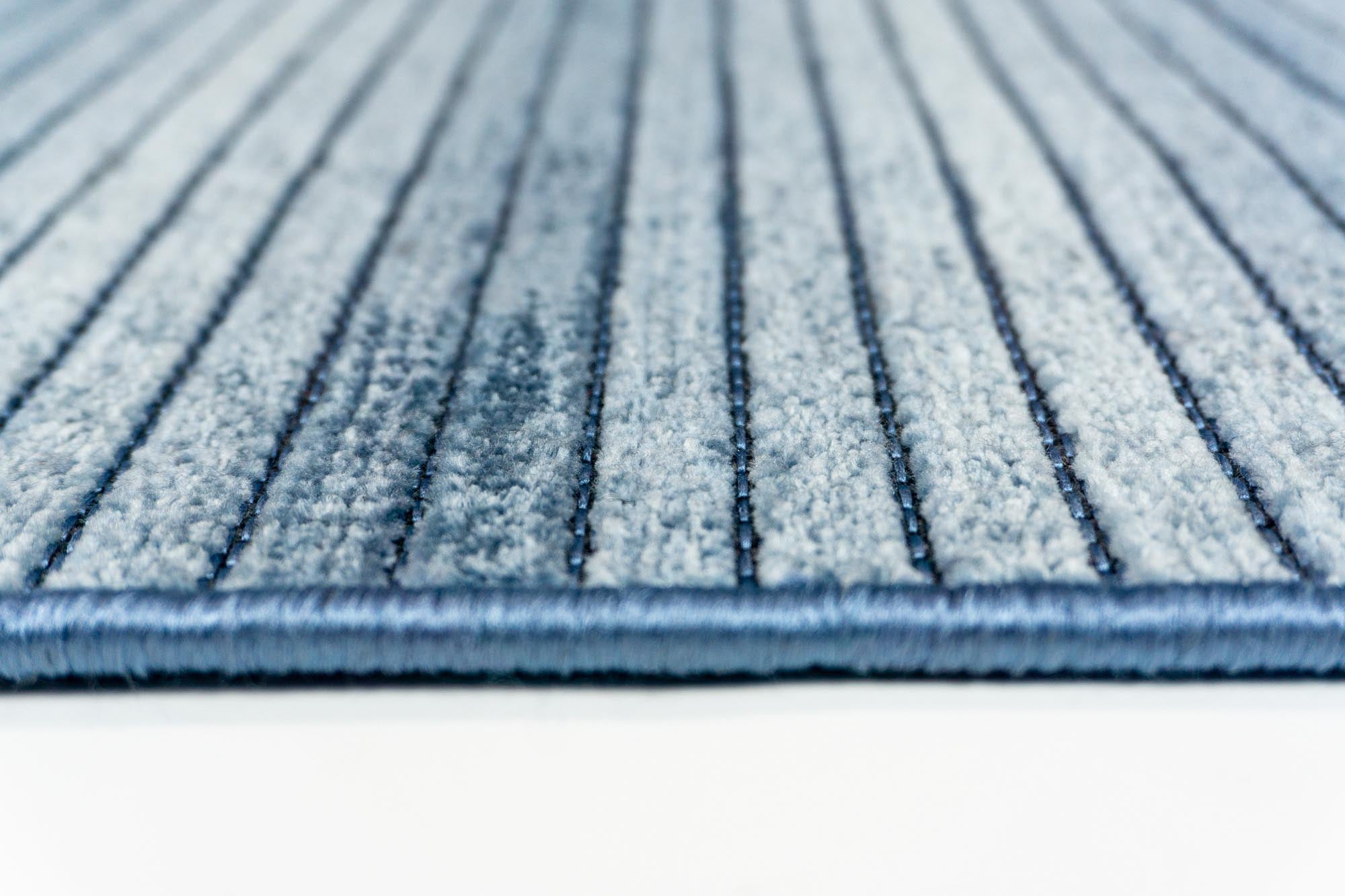 Elya 621 Mavi Makinede Yıkanabilir Kaymaz Taban Kilim Halı