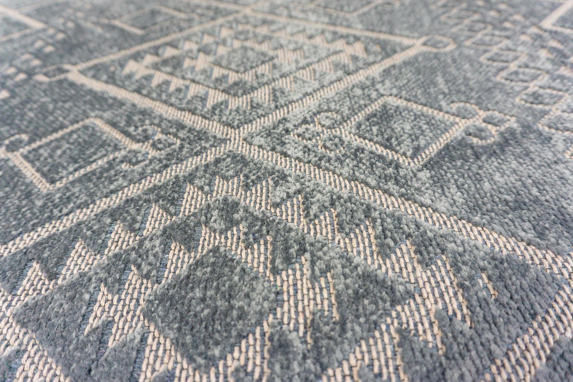 Elya 622 Antrasit Makinede Yıkanabilir Kaymaz Taban Kilim Halı