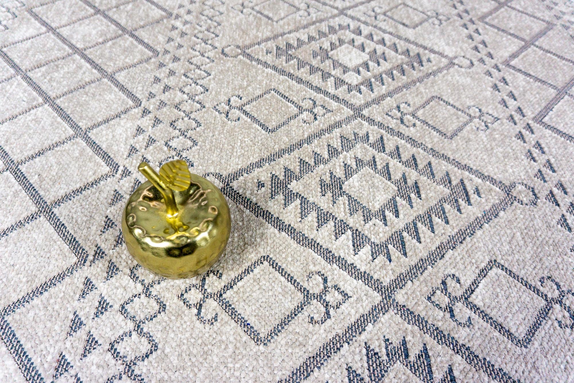 Elya 622 Vizon Makinede Yıkanabilir Kaymaz Taban Kilim Halı