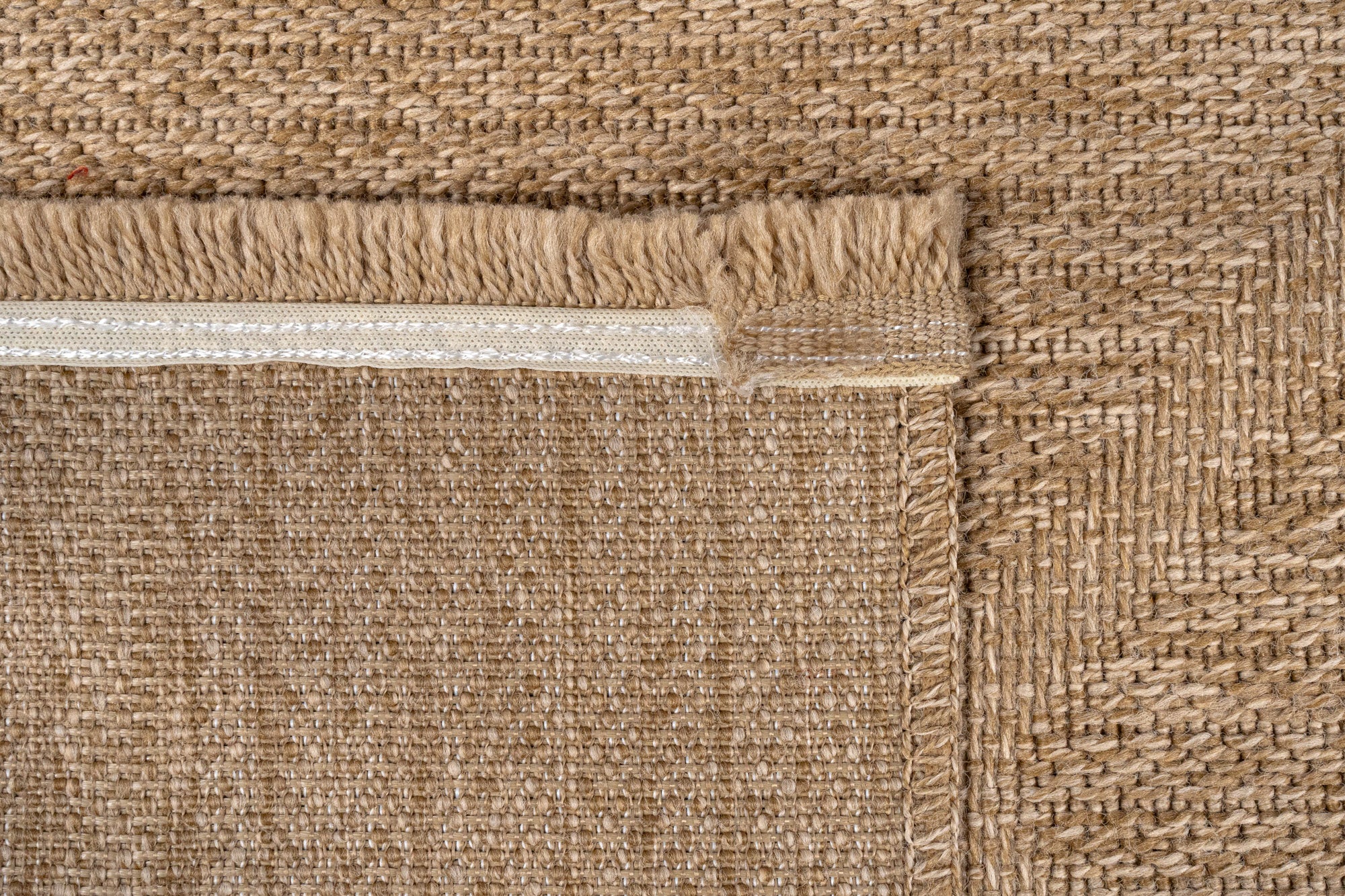 Giza 718 Bej Hasır Dokulu Sisal Kesme Halı