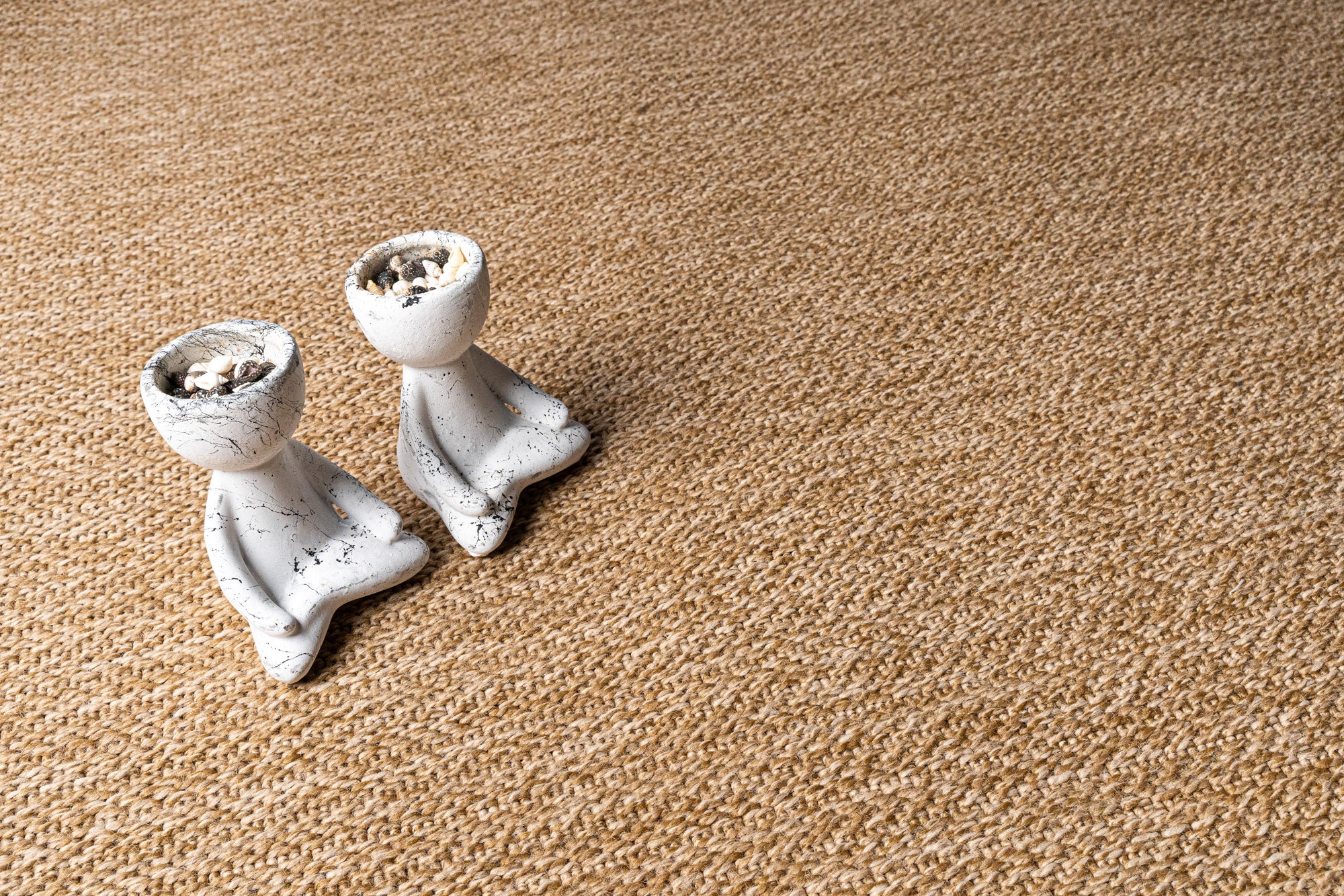 Giza 719 Bej Hasır Dokulu Sisal Kesme Halı