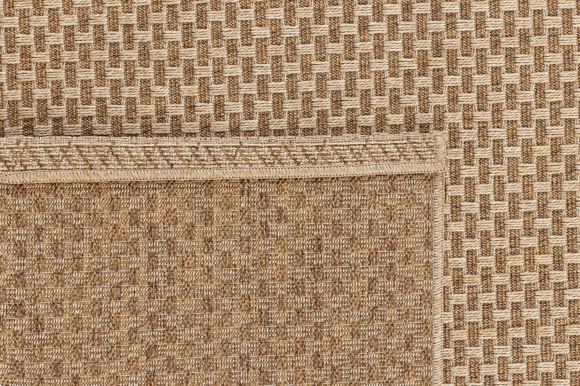 Giza 723 Kahve Hasır Dokulu Modern Sisal Kesme Halı