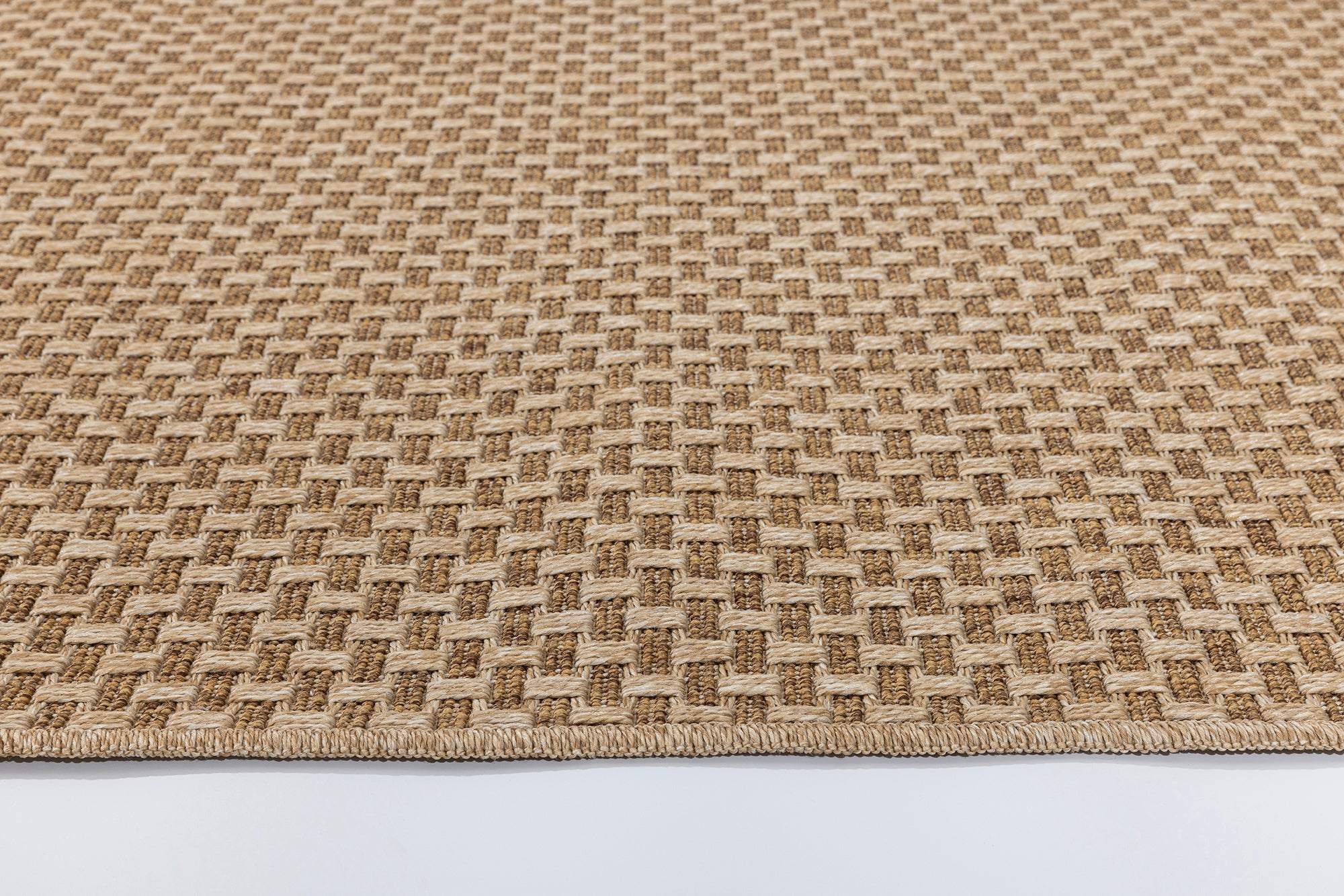 Giza 723 Kahve Hasır Dokulu Modern Sisal Kesme Halı