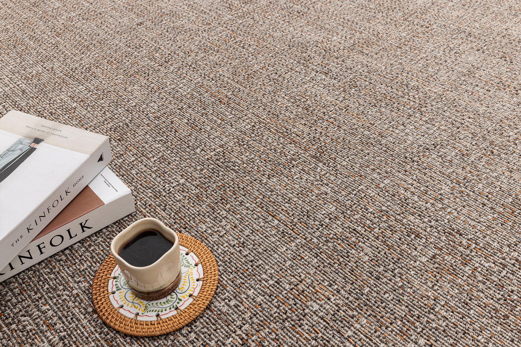 Giza 726 Multi Gri Hasır Dokulu Modern Sisal Kesme Halı