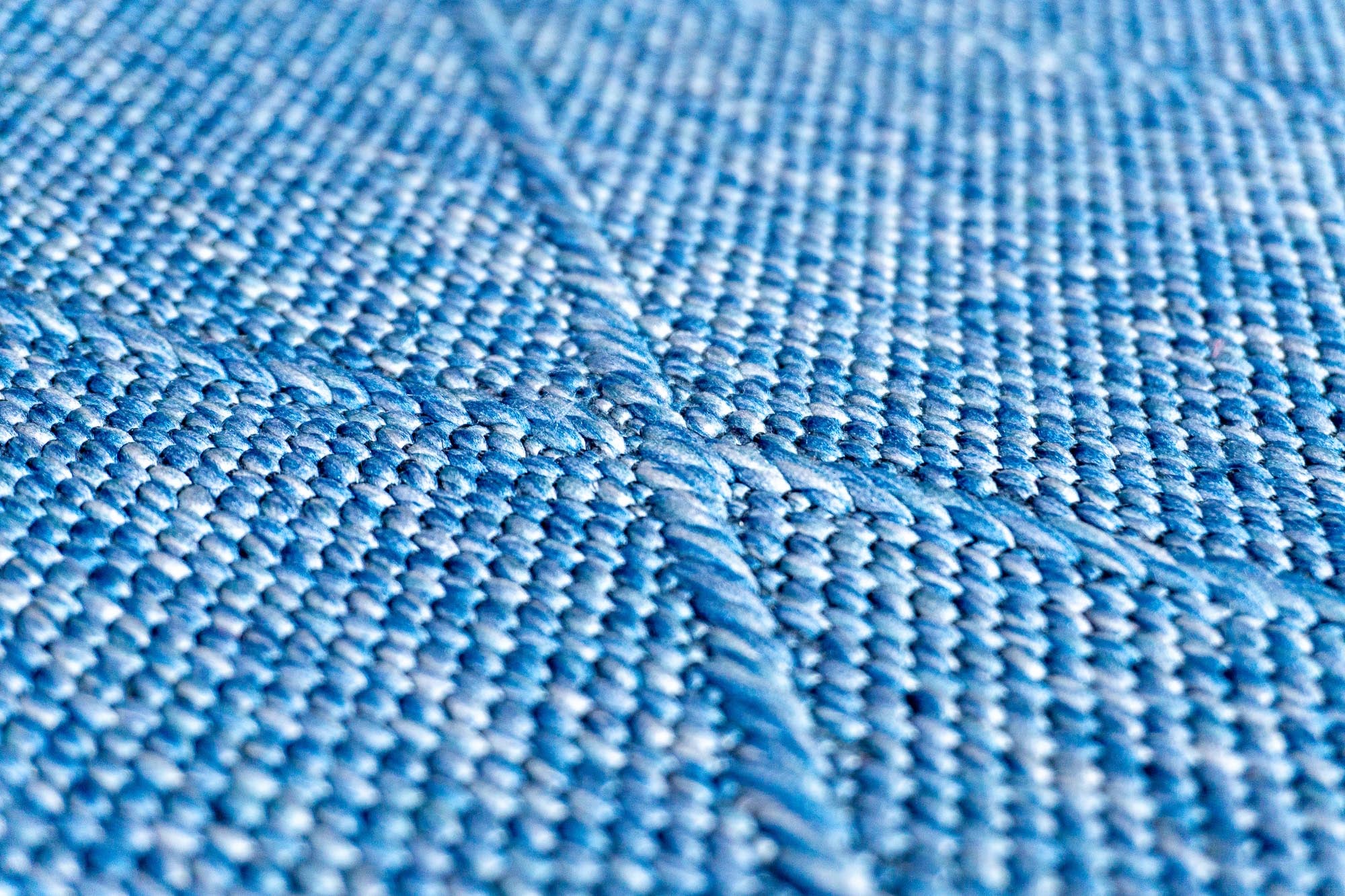 Mila 421 Mavi Makinede Yıkanabilir Kaymaz Taban Kilim Halı