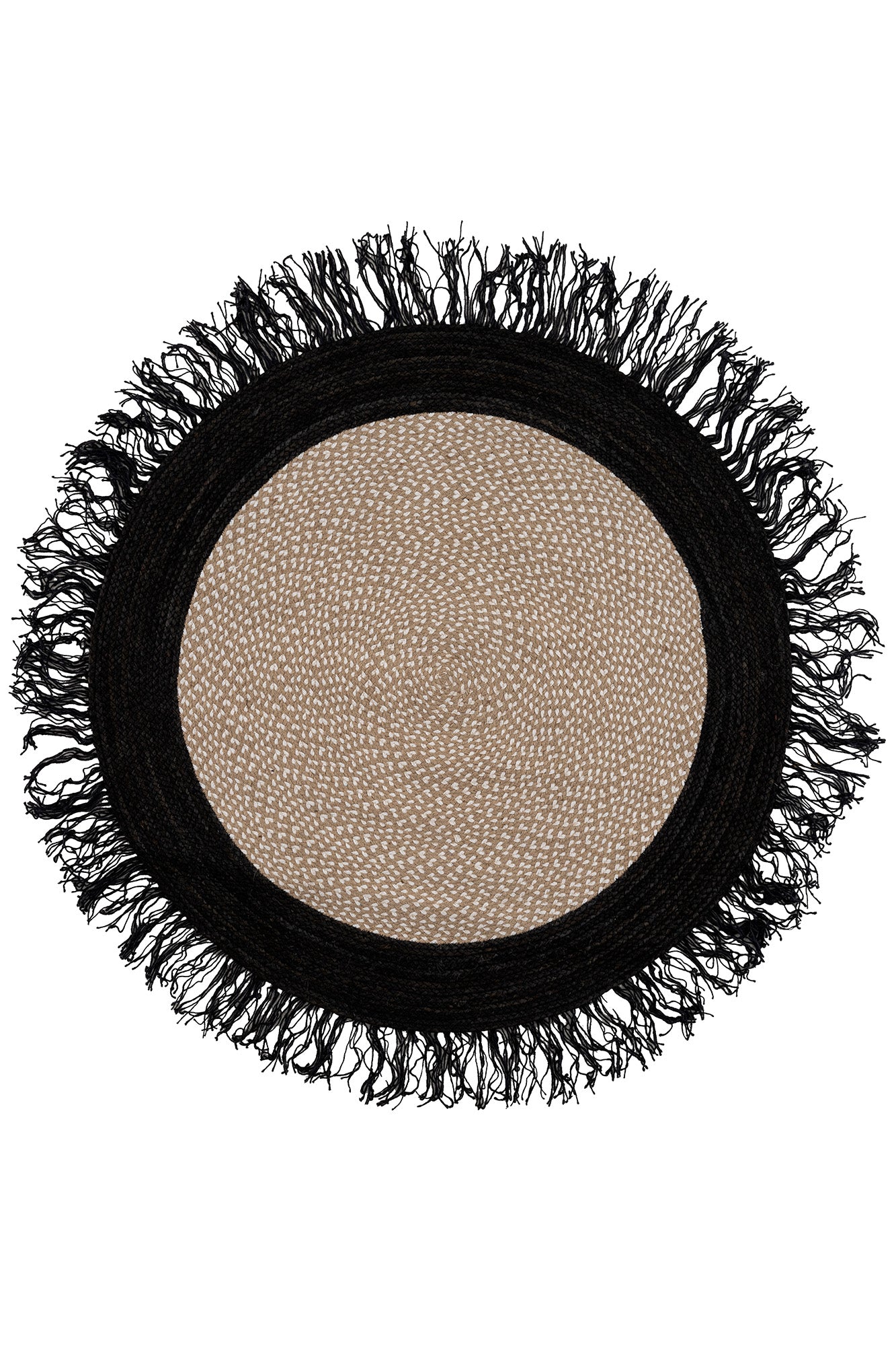 Svara 004 Krem Natural Jüt El Dokuması Doğal Halı