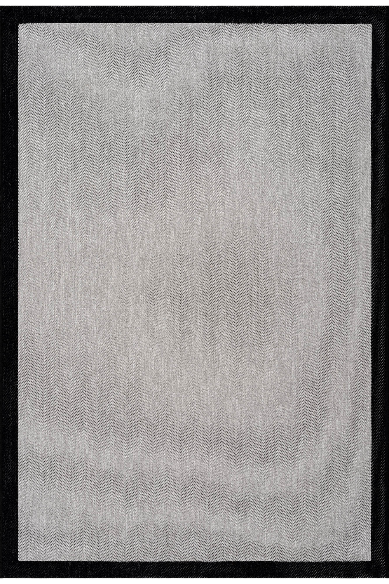 Santorini Soft 125 Gri Siyah Modern Yıkanabilir Halı