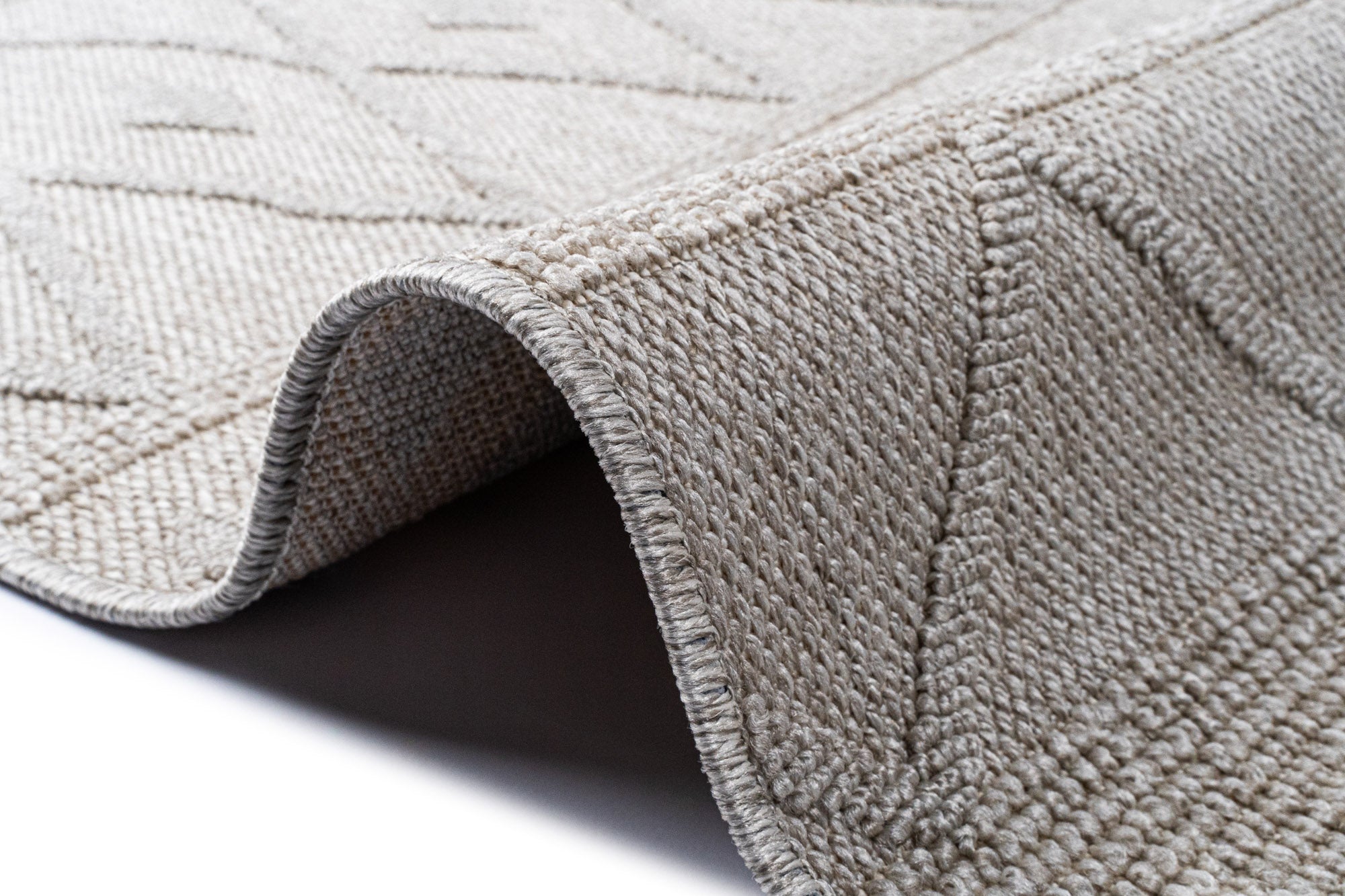 Nepal 422 Gri Modern Sisal Kesme Halı