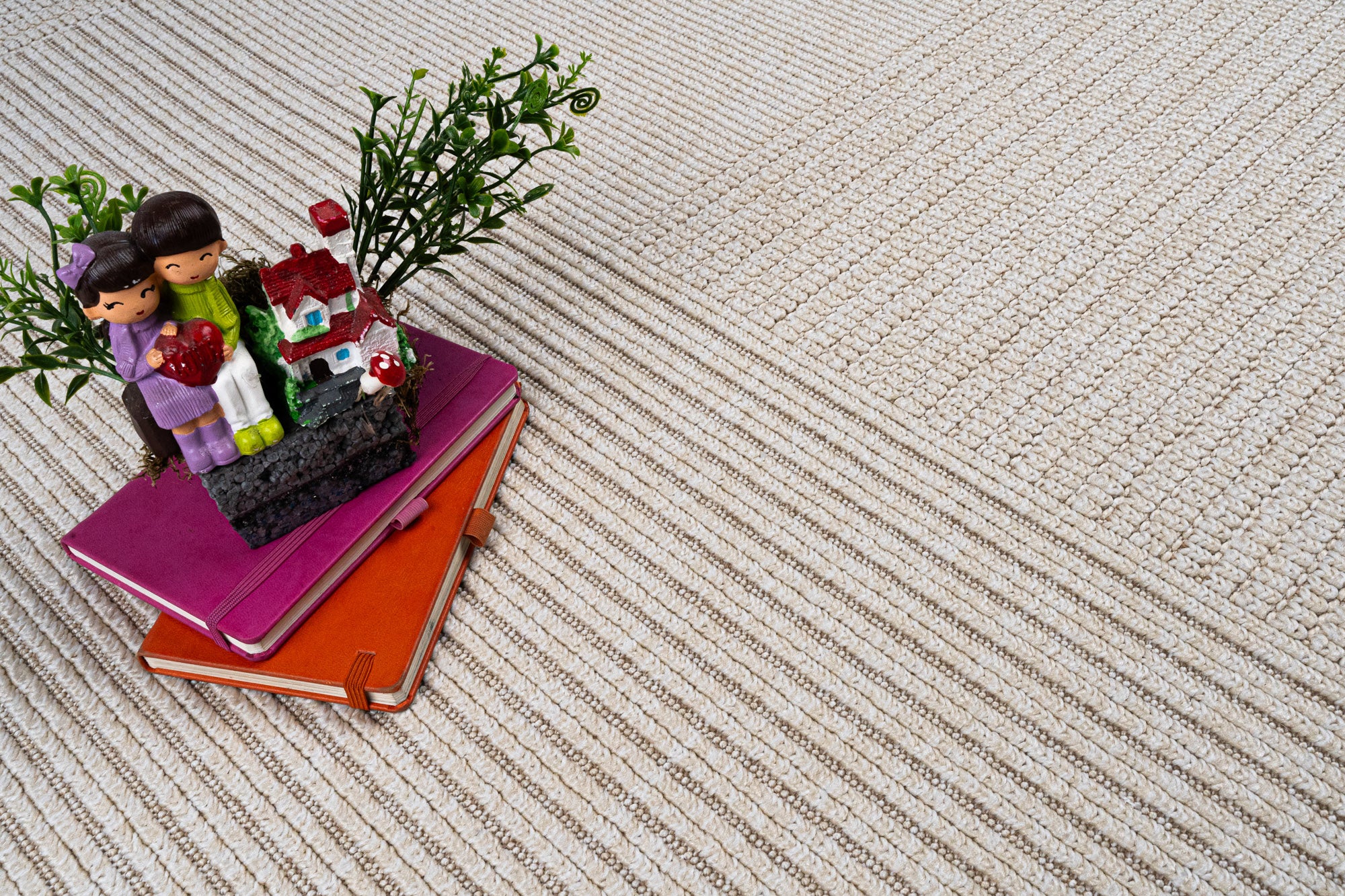 Nepal 424 Krem Modern Sisal Kesme Halı