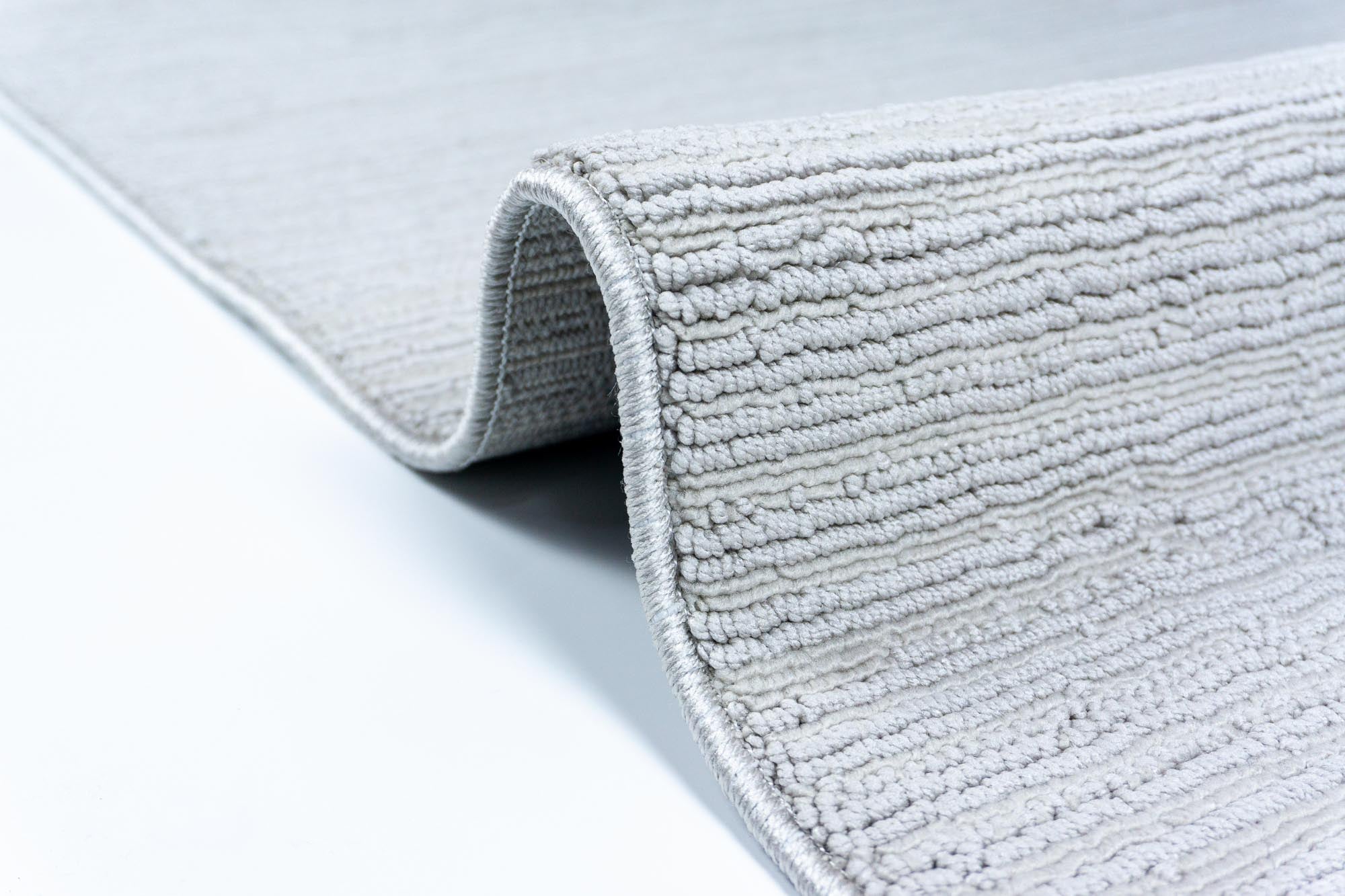 Nova 821 Gri Bukleli Yumuşak Kesme Halı