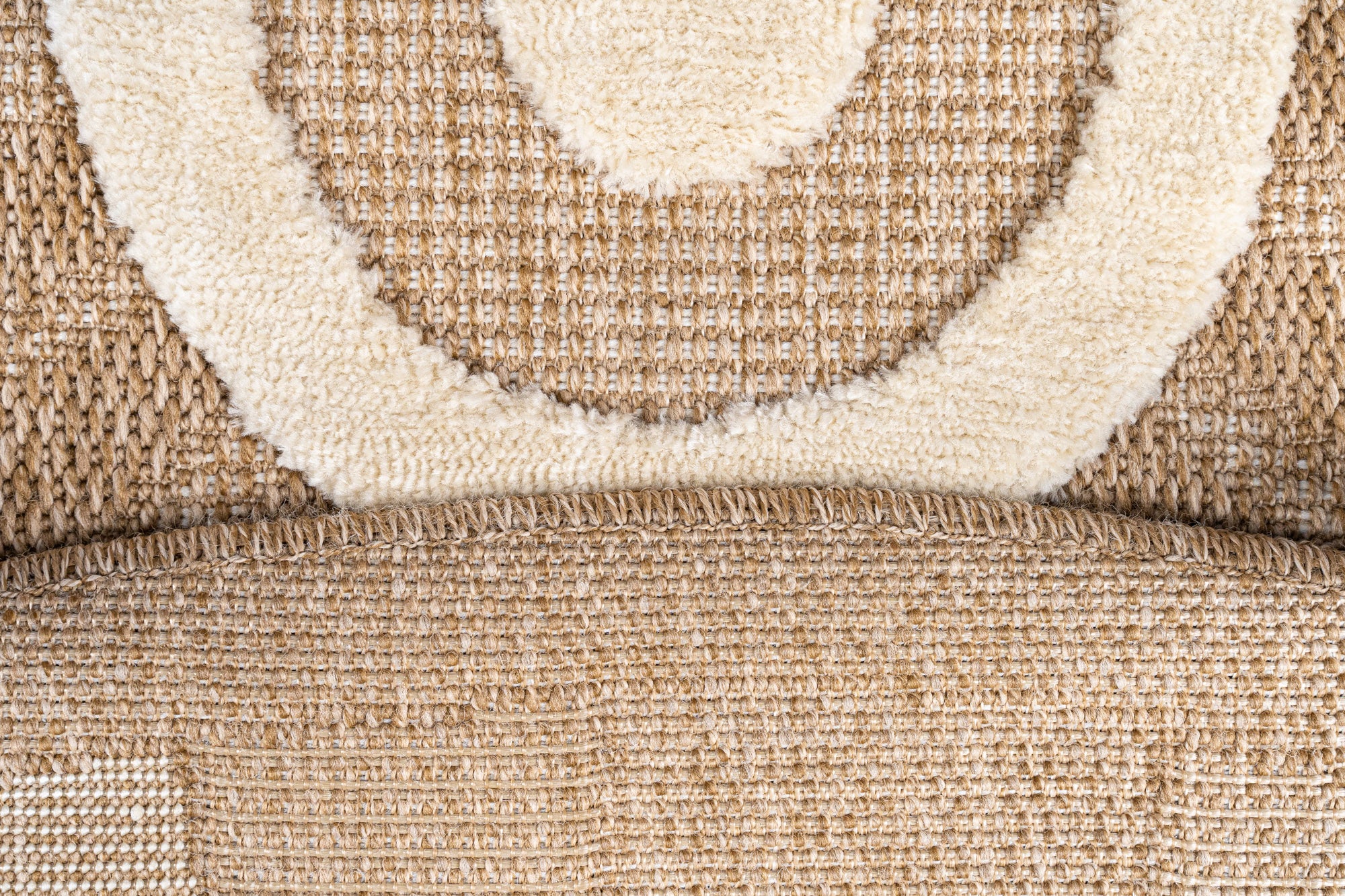 Sahra 232 Beyaz Oval Yuvarlak Antre ve Mutfak Halısı