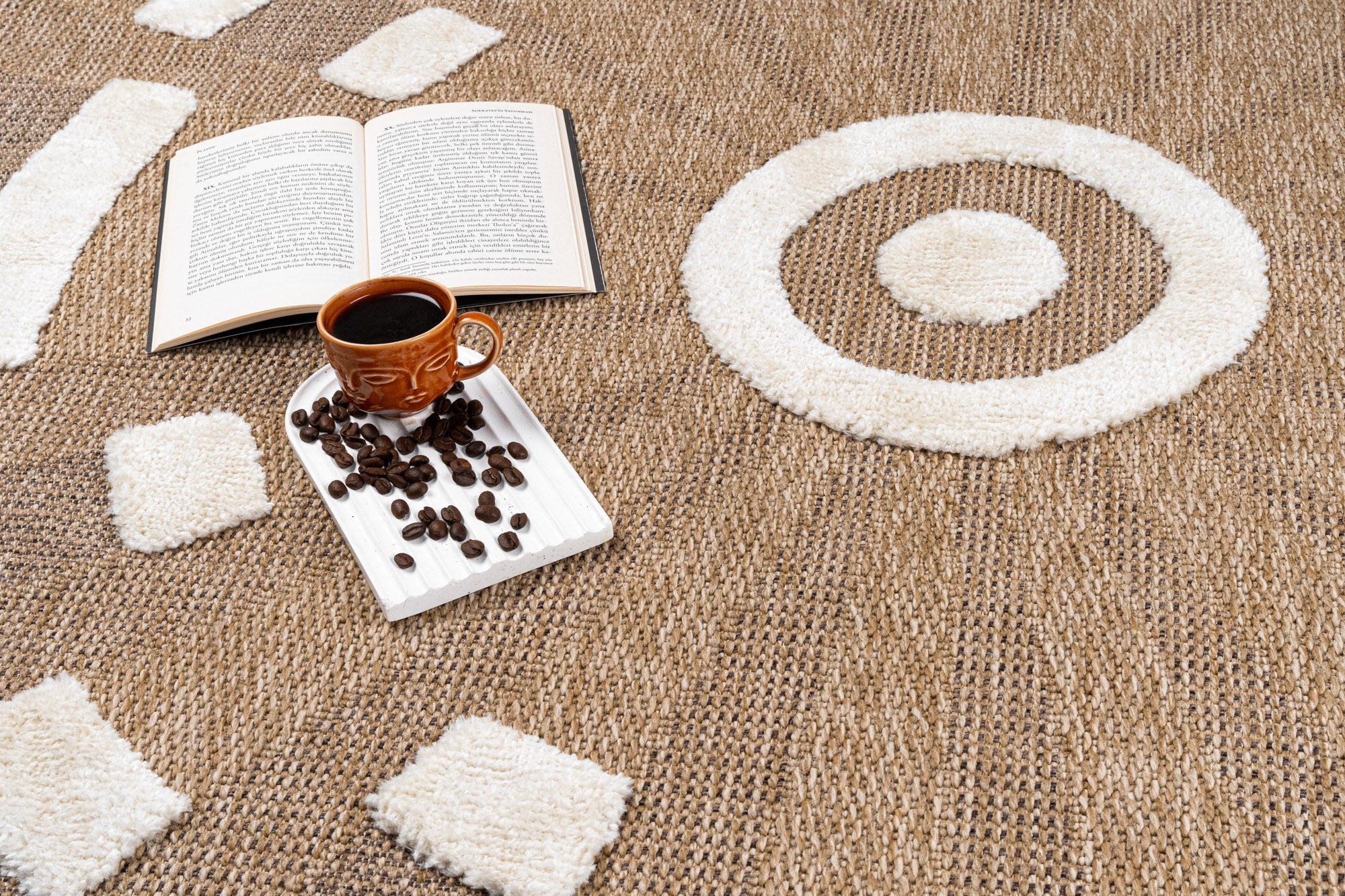 Sahra 232 Kahve Oval Yuvarlak Antre ve Mutfak Halısı