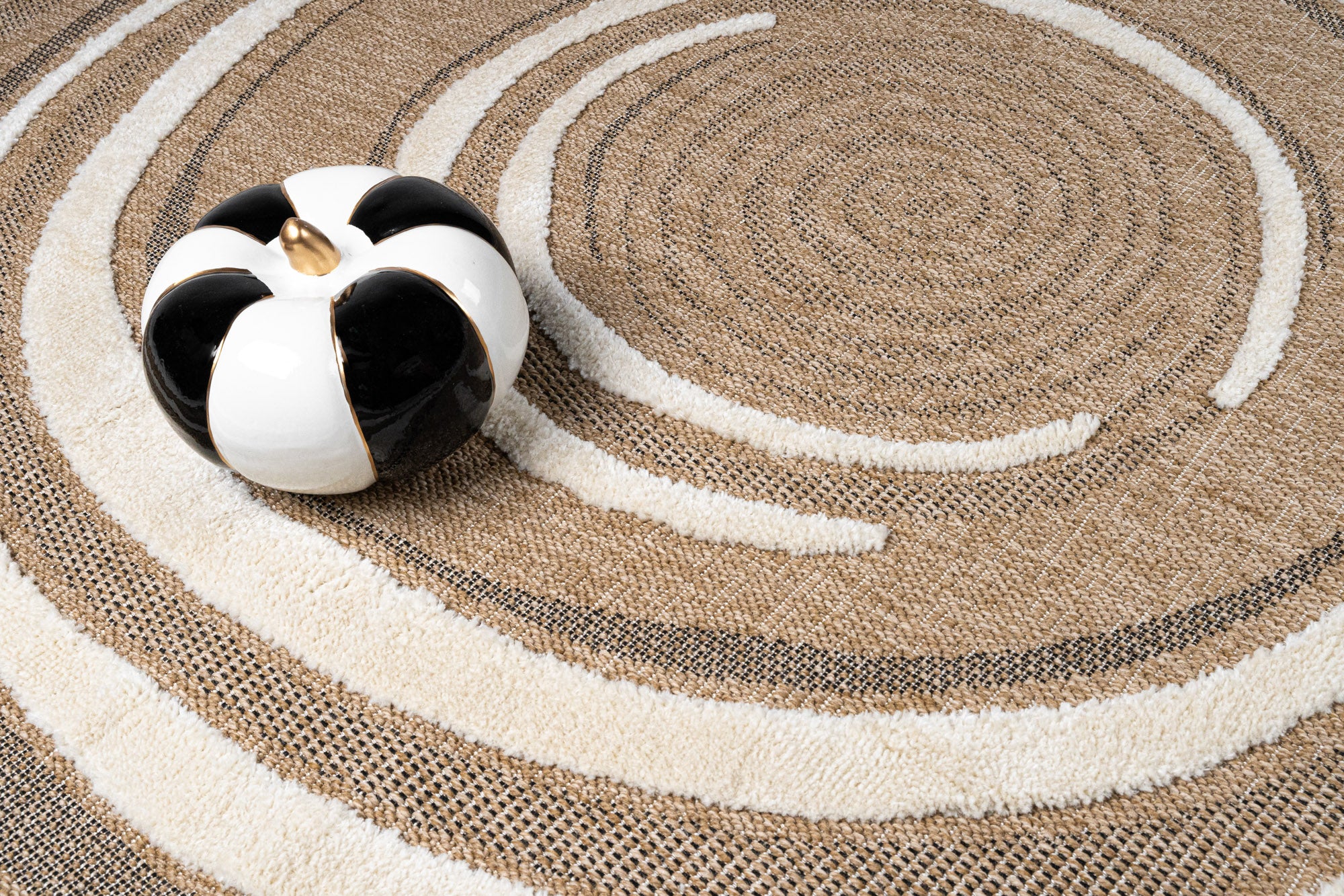 Sahra 233 Siyah Oval Yuvarlak Antre ve Mutfak Halısı