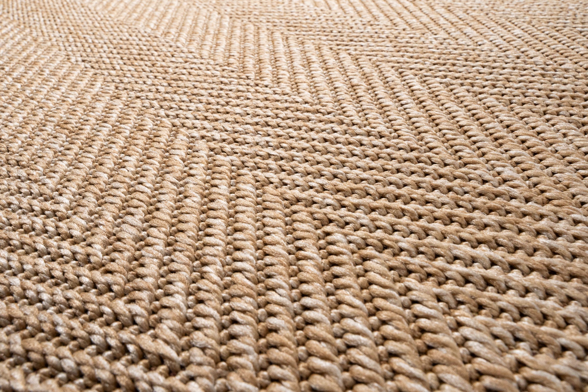 Santorini 111 Bej Hasır Görünümlü Sisal Kesme Halı