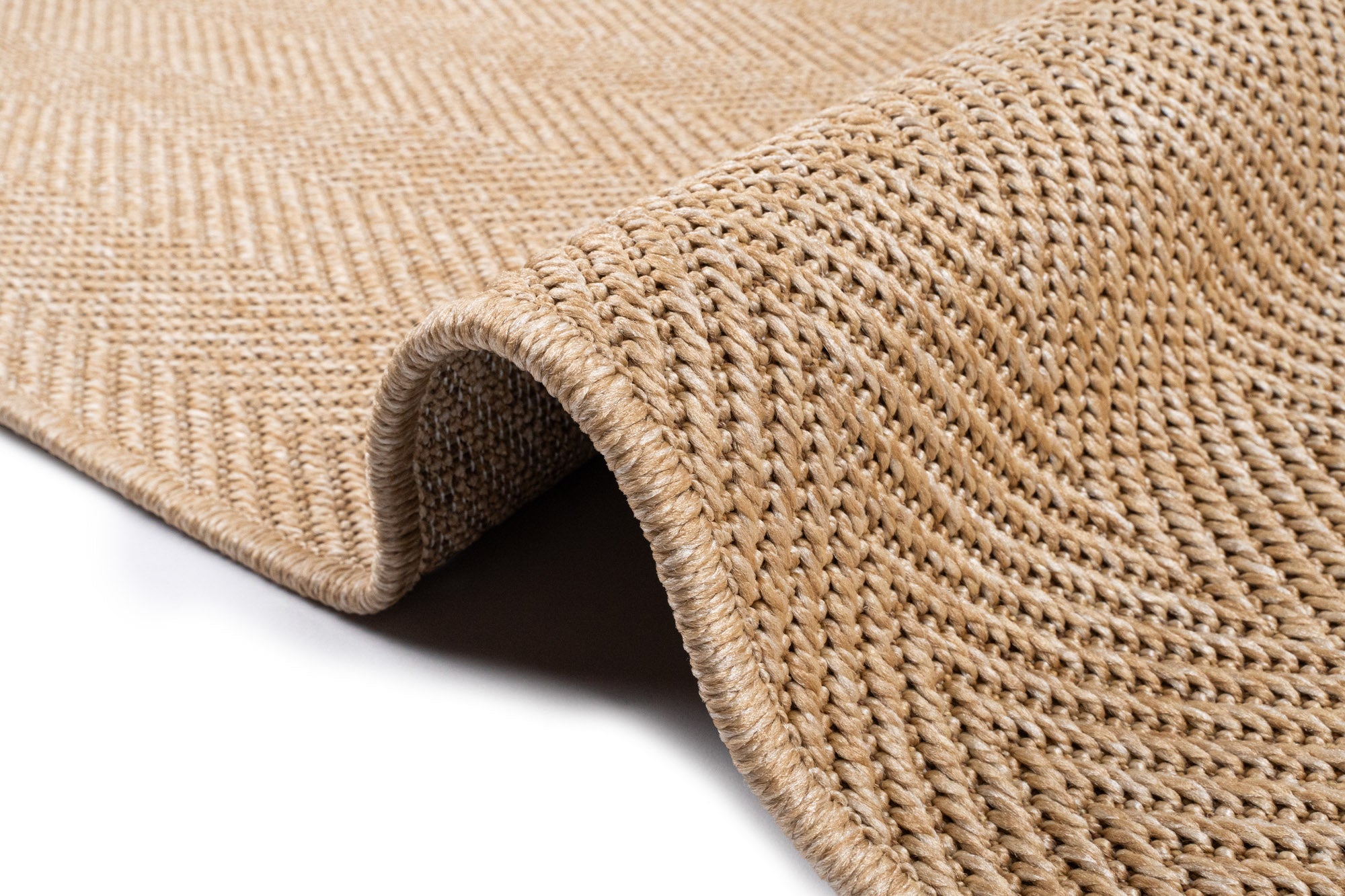 Santorini 111 Bej Hasır Görünümlü Sisal Kesme Halı