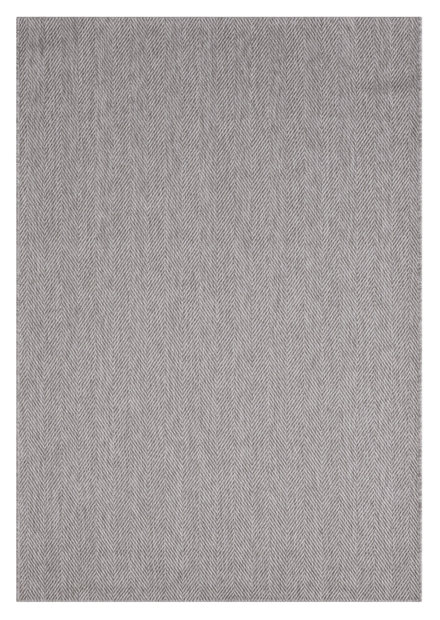 Santorini 111 Gri Minimalist Sisal Kesme Halı