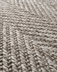 Santorini 111 Gri Minimalist Sisal Kesme Halı