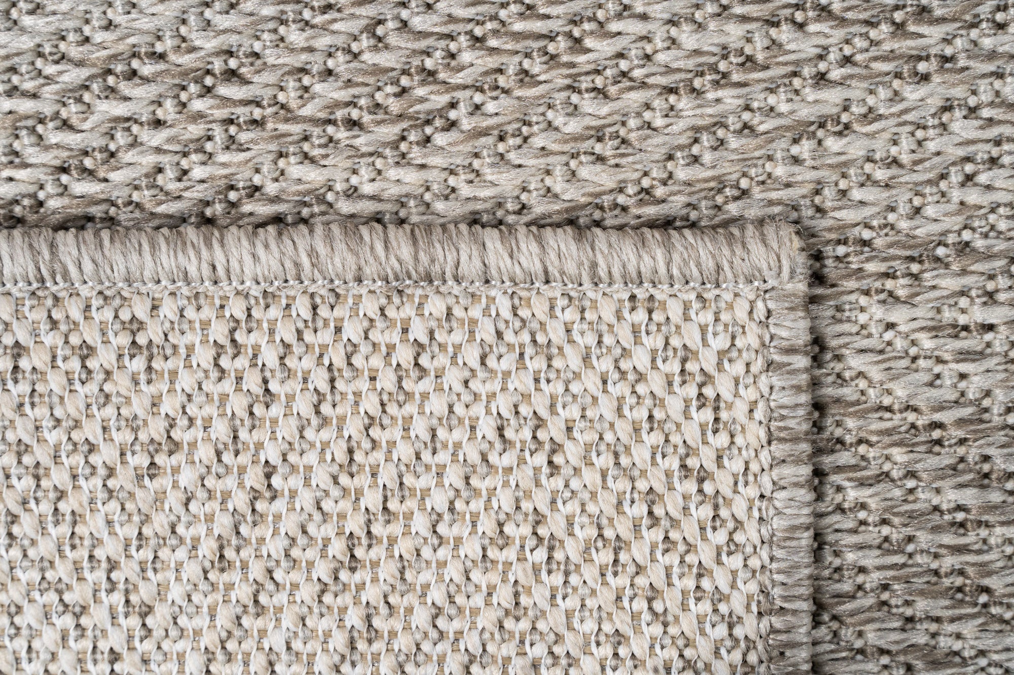 Santorini 111 Gri Minimalist Sisal Kesme Halı