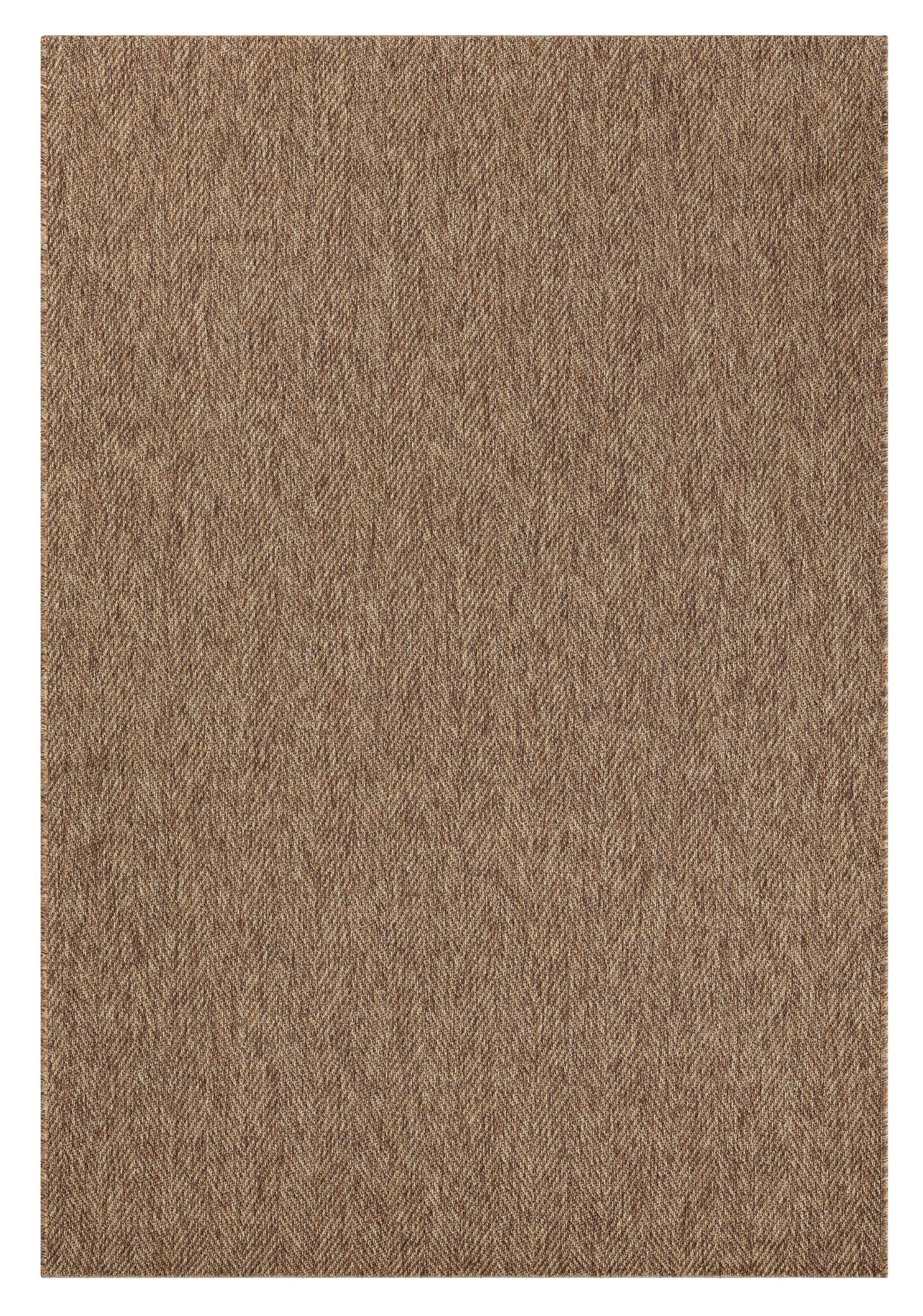 Santorini 111 Kahve Hasır Görünümlü Sisal Kesme Halı