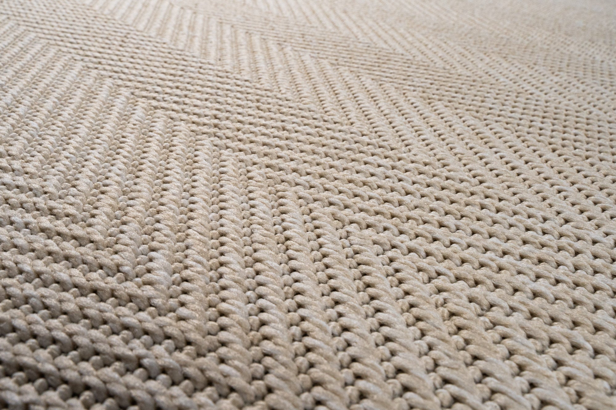 Santorini 111 Krem Minimalist Sisal Kesme Halı