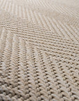 Santorini 111 Krem Minimalist Sisal Kesme Halı