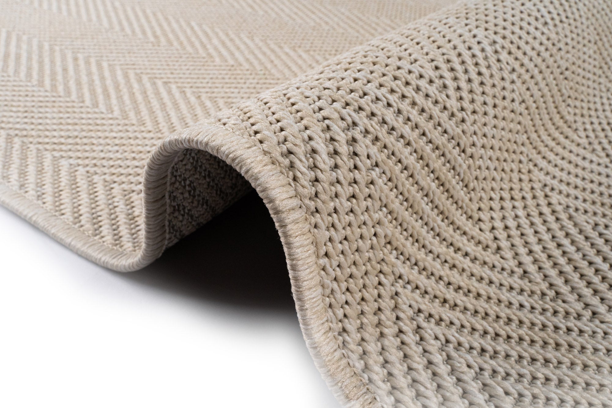 Santorini 111 Krem Minimalist Sisal Kesme Halı