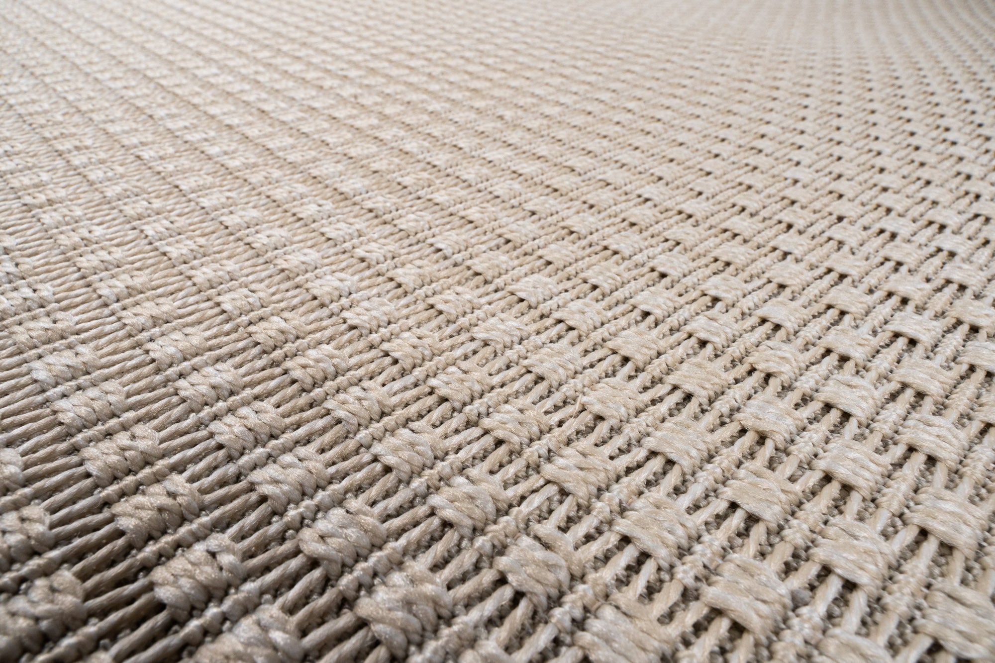 Santorini 112 Krem Minimalist Sisal Kesme Halı