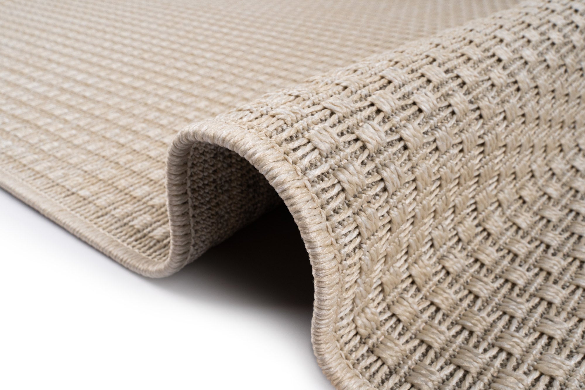 Santorini 112 Krem Minimalist Sisal Kesme Halı