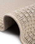 Santorini 112 Krem Minimalist Sisal Kesme Halı