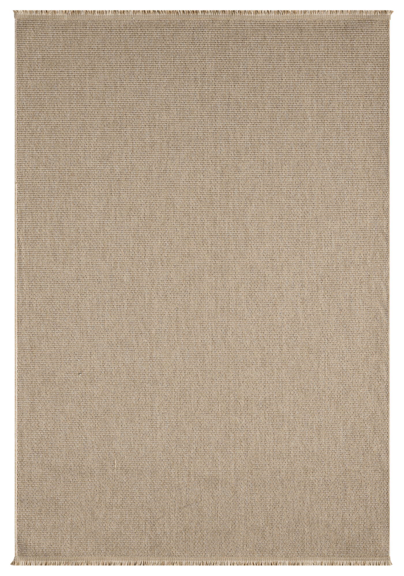 Santorini 114 Bej Hasır Görünümlü Sisal Kesme Halı