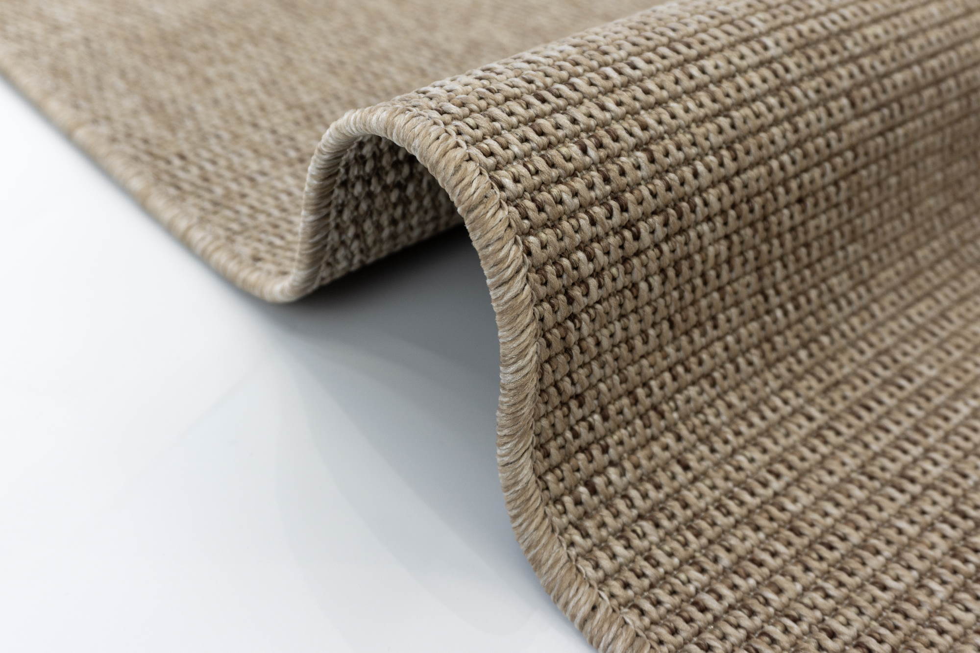 Santorini 114 Bej Hasır Görünümlü Sisal Kesme Halı