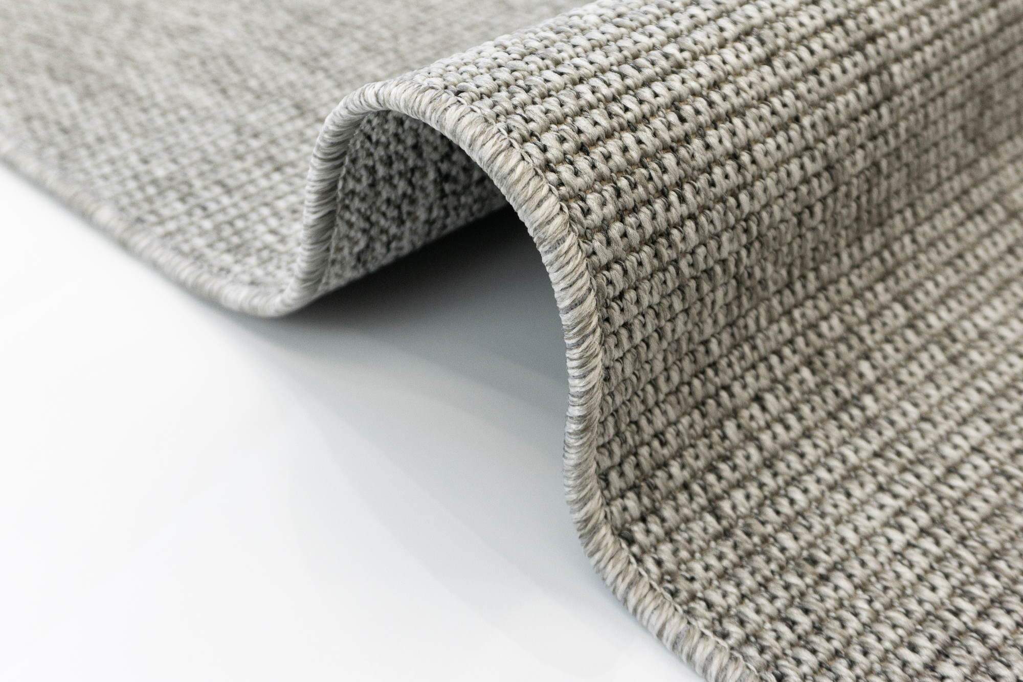 Santorini 114 Gri Hasır Görünümlü Sisal Kesme Halı