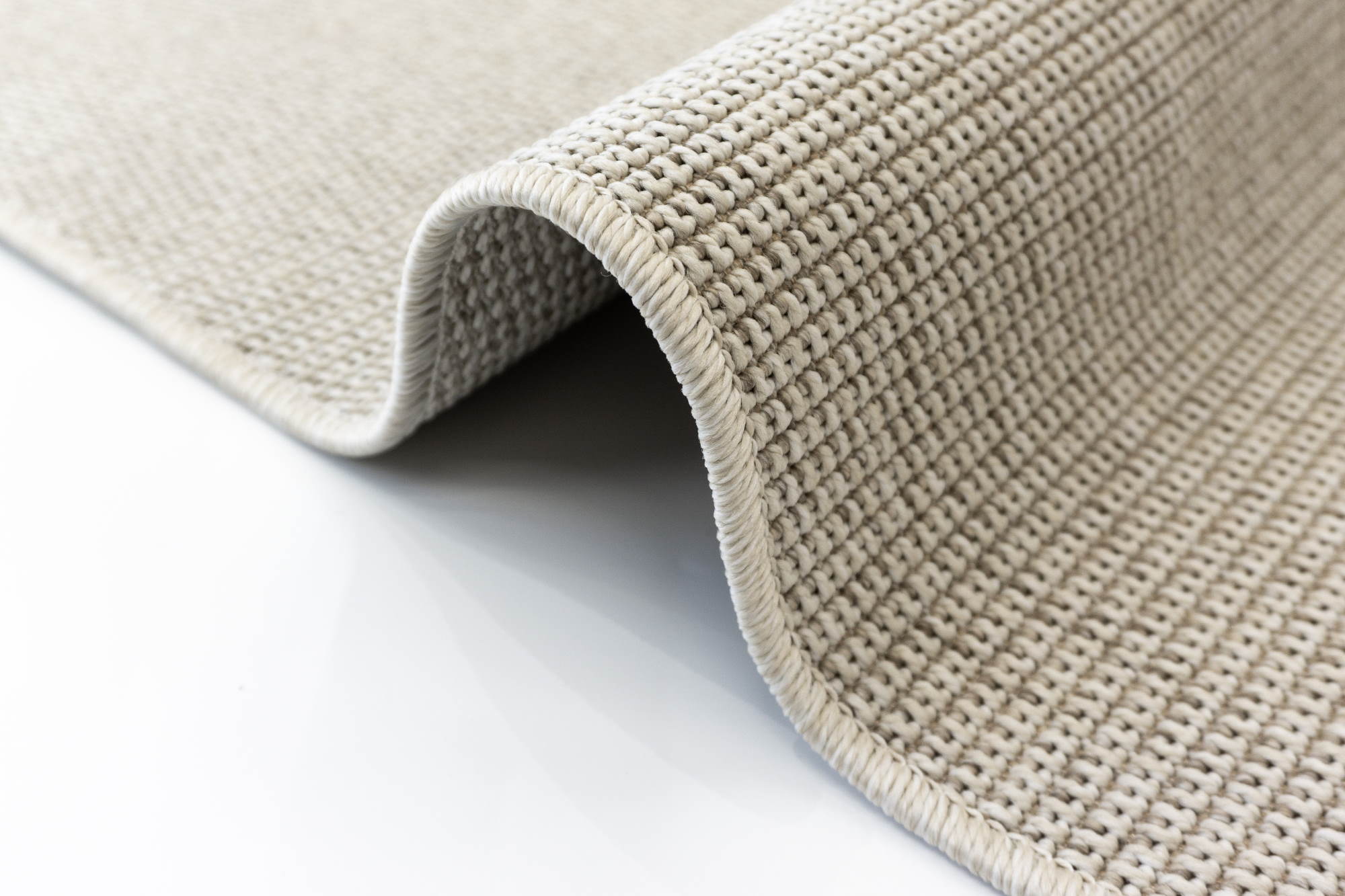 Santorini 114 Krem Hasır Görünümlü Sisal Kesme Halı