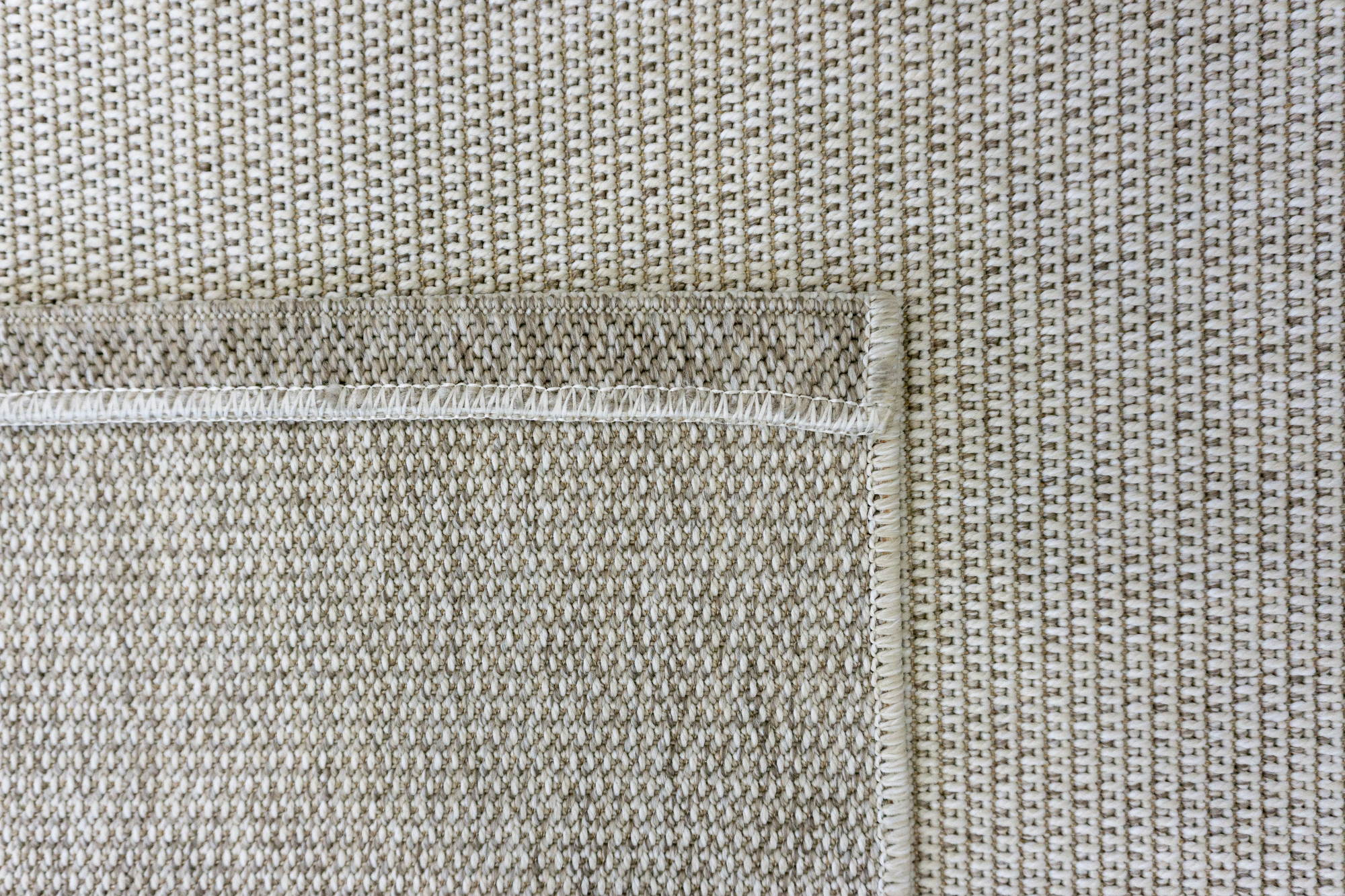 Santorini 114 Krem Hasır Görünümlü Sisal Kesme Halı