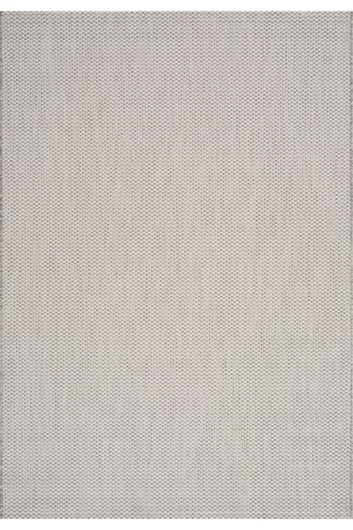 Santorini 121 Ekru Antrasit Hasır Görünümlü Sisal Halı