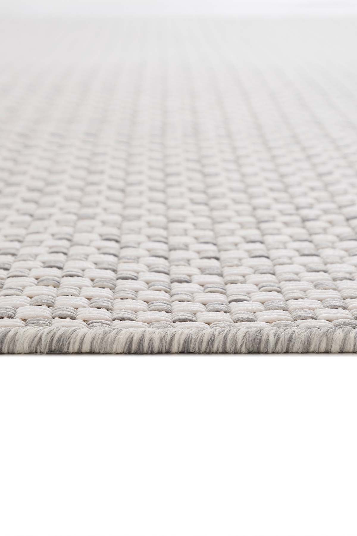 Santorini 121 Ekru Antrasit Hasır Görünümlü Sisal Halı