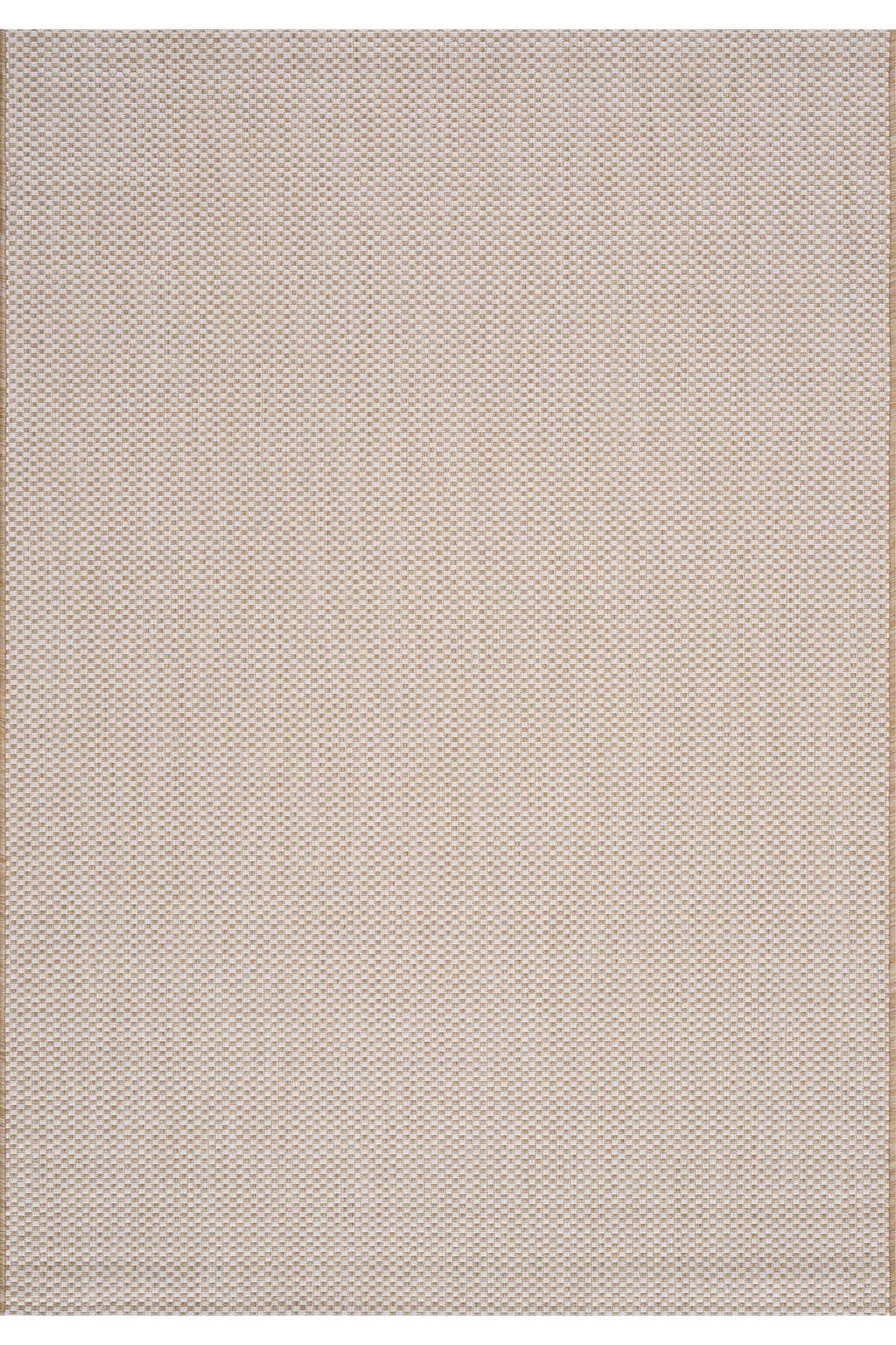 Santorini 121 Ekru Kahve Hasır Görünümlü Sisal Halı