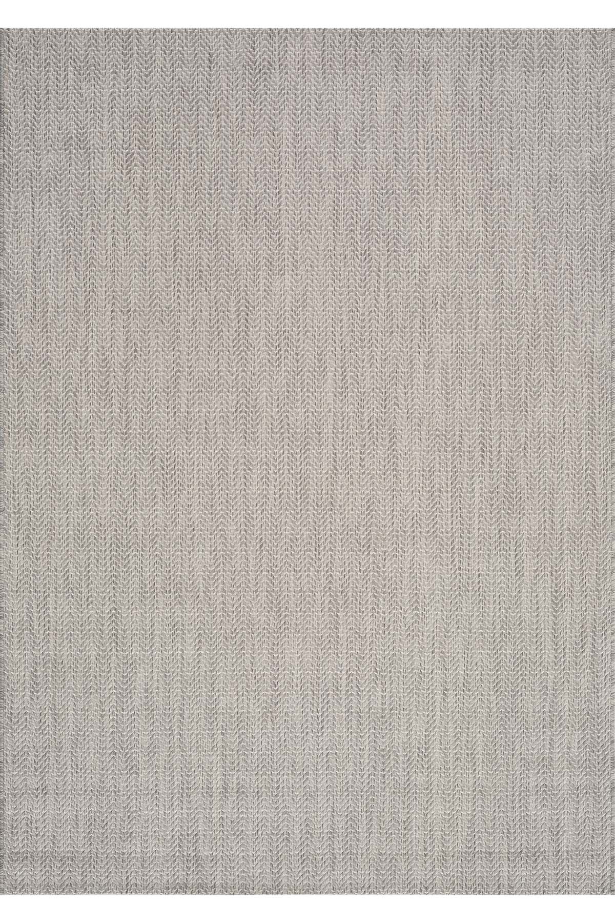 Santorini 122 Ekru Antraist Hasır Görünümlü Sisal Halı