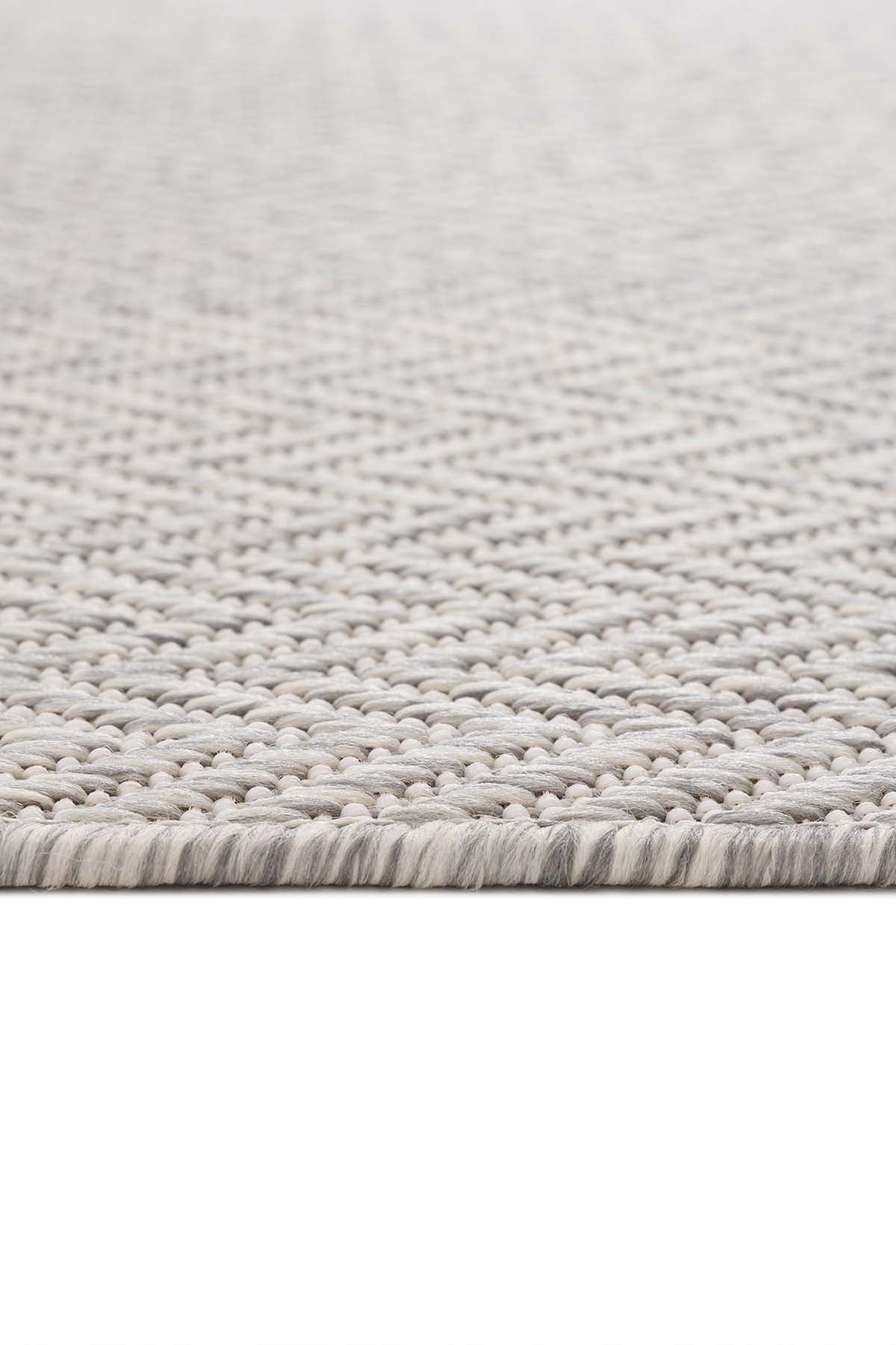 Santorini 122 Ekru Antraist Hasır Görünümlü Sisal Halı